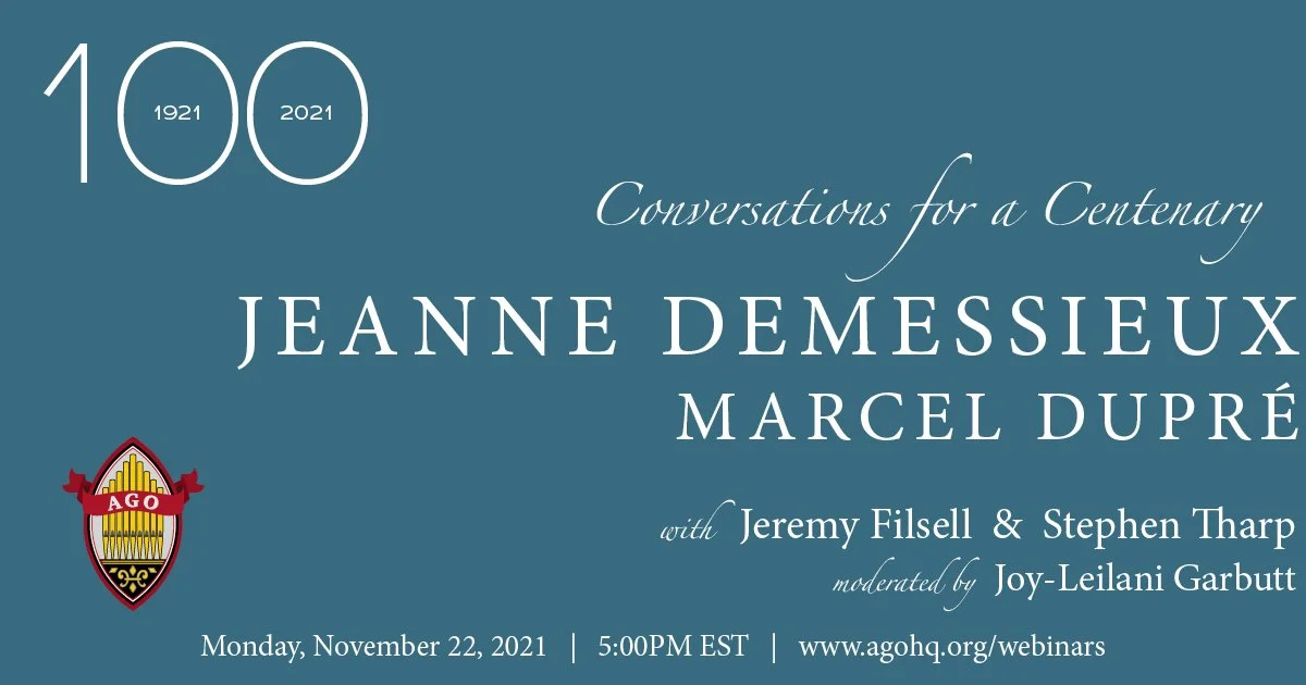Conversations for a Centenary: Jeanne Demessieux