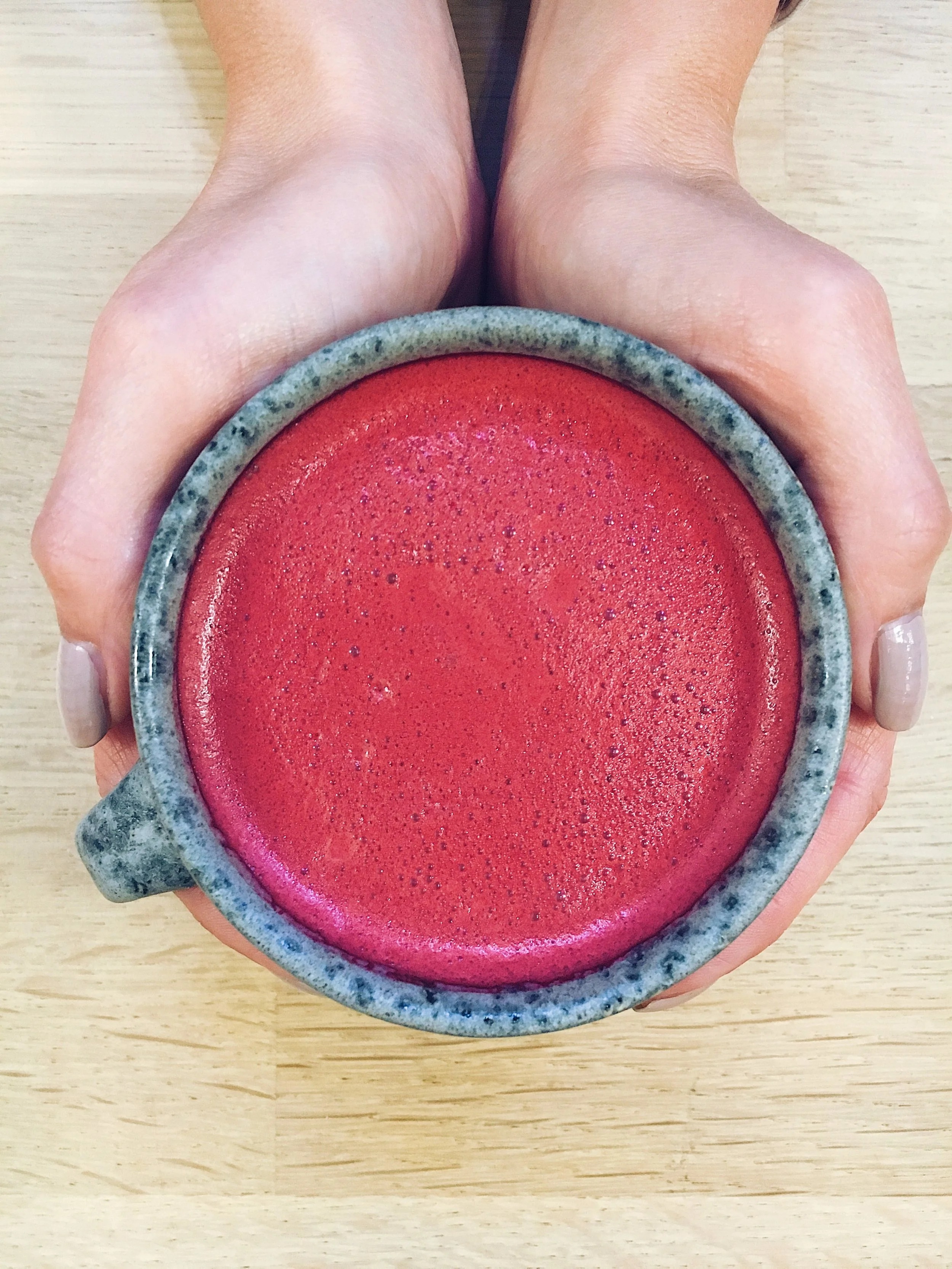 Beet latte med ingefær