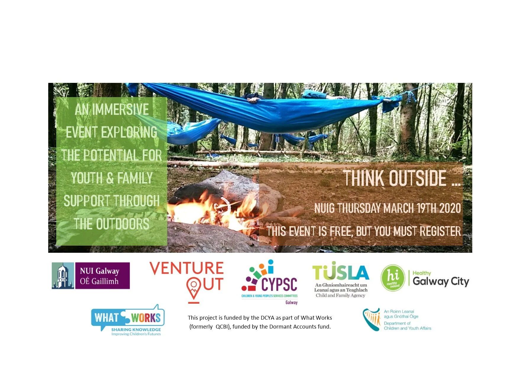 Think Outside Networking and information sharing event March 19th 2020 (Click here to book through Eventbrite)
