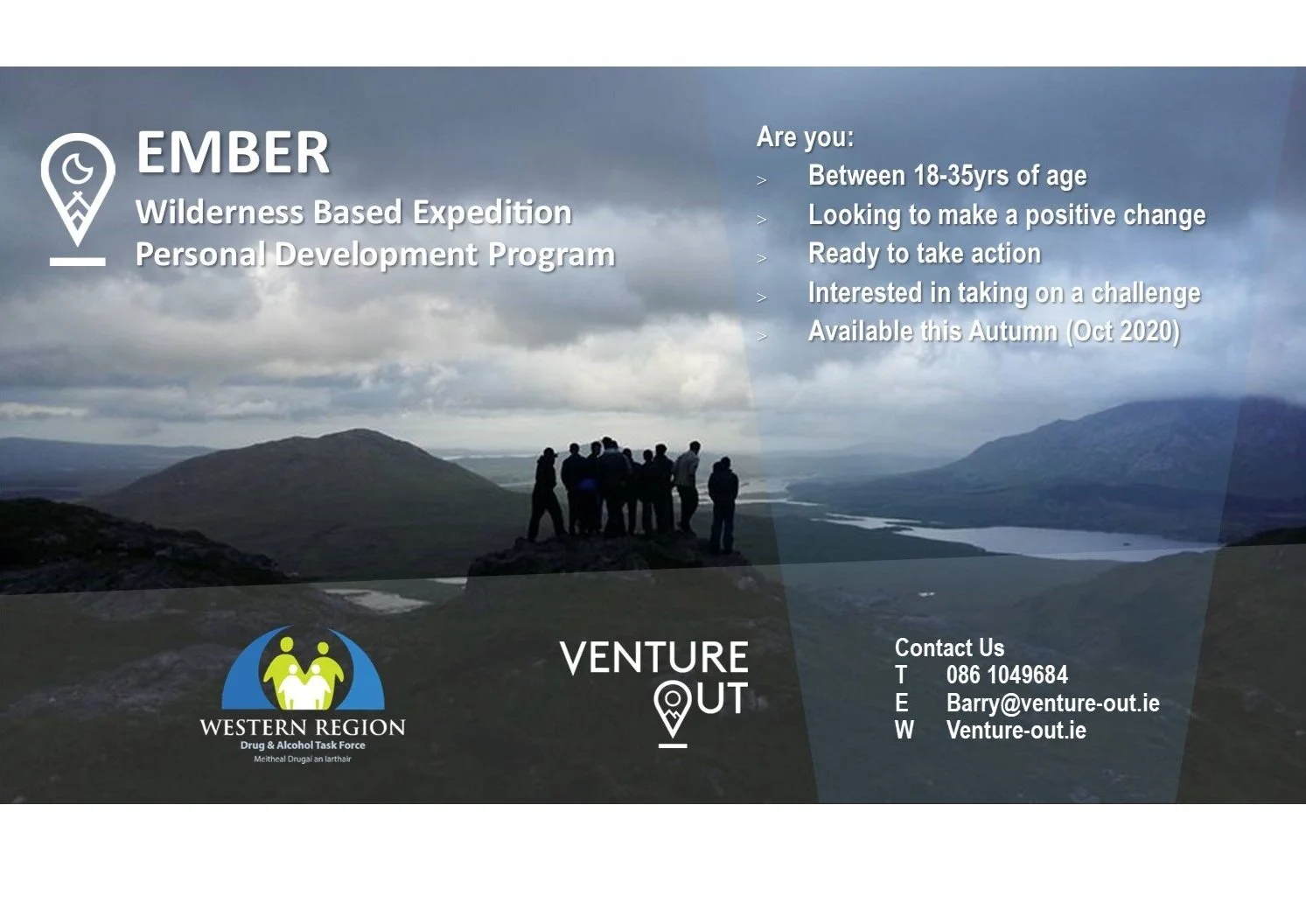 Funding Secured through the WRDATF to deliver our Ember wilderness based personal development programme