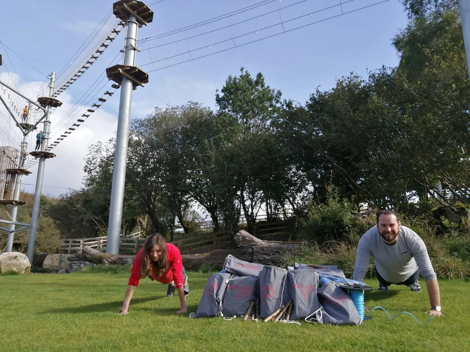 Push up challenge raises money to fund adventure packs for families!