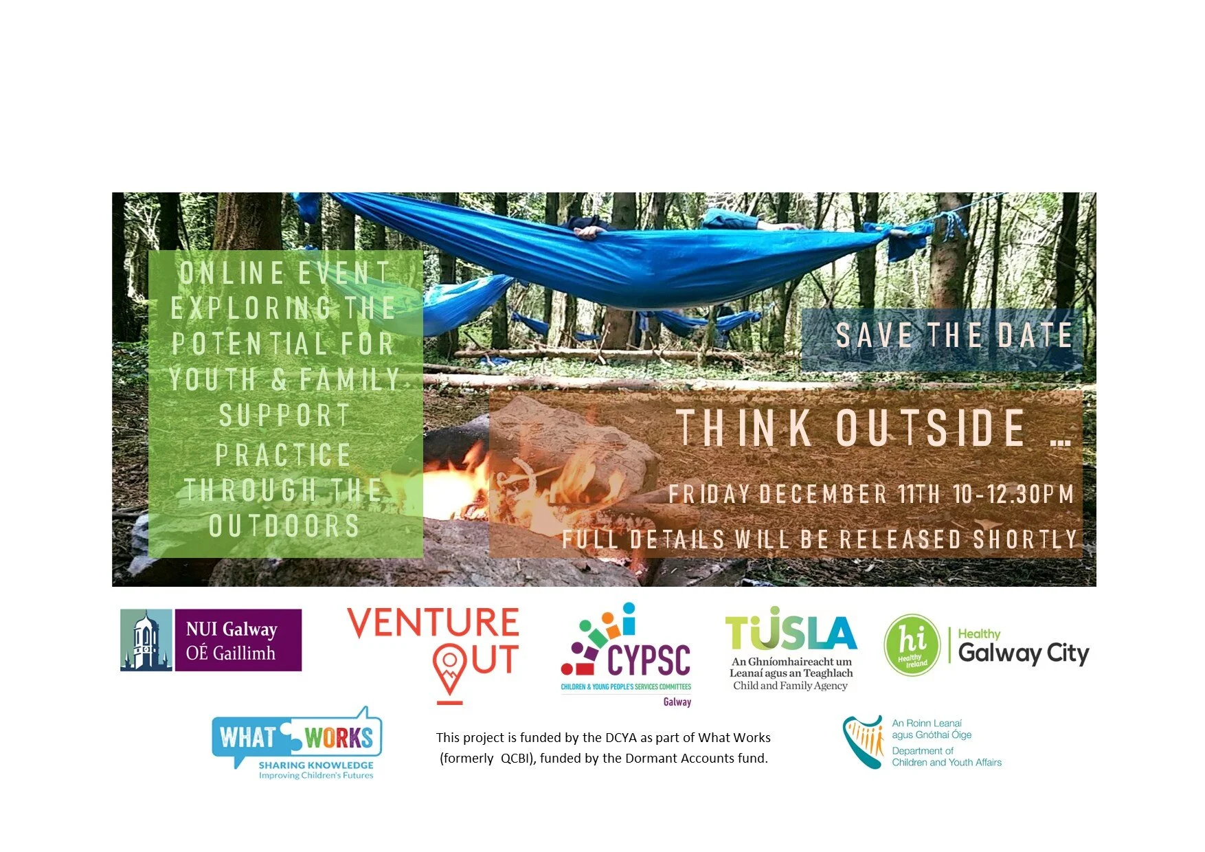 Save the Date - Think Outside ..... Online event December 11th 2020
