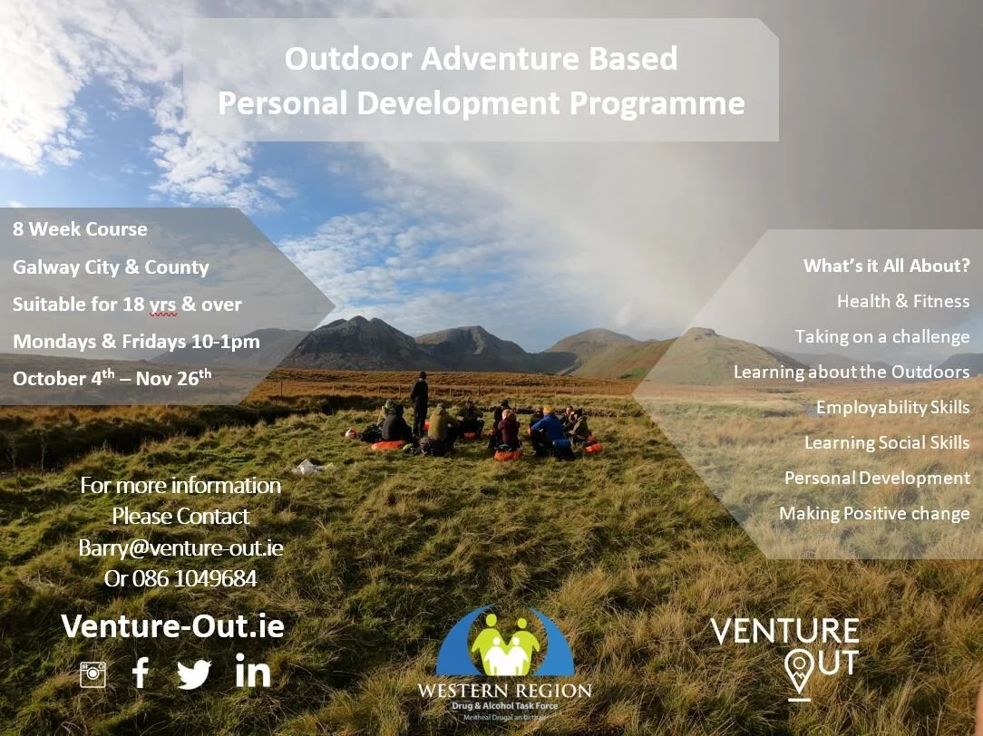 New Weekly Outdoor Based Personal Development Programme for 18yrs +
