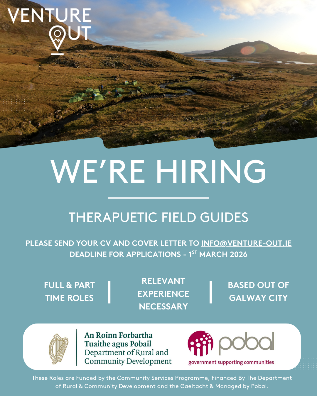 Venture Out Are Hiring