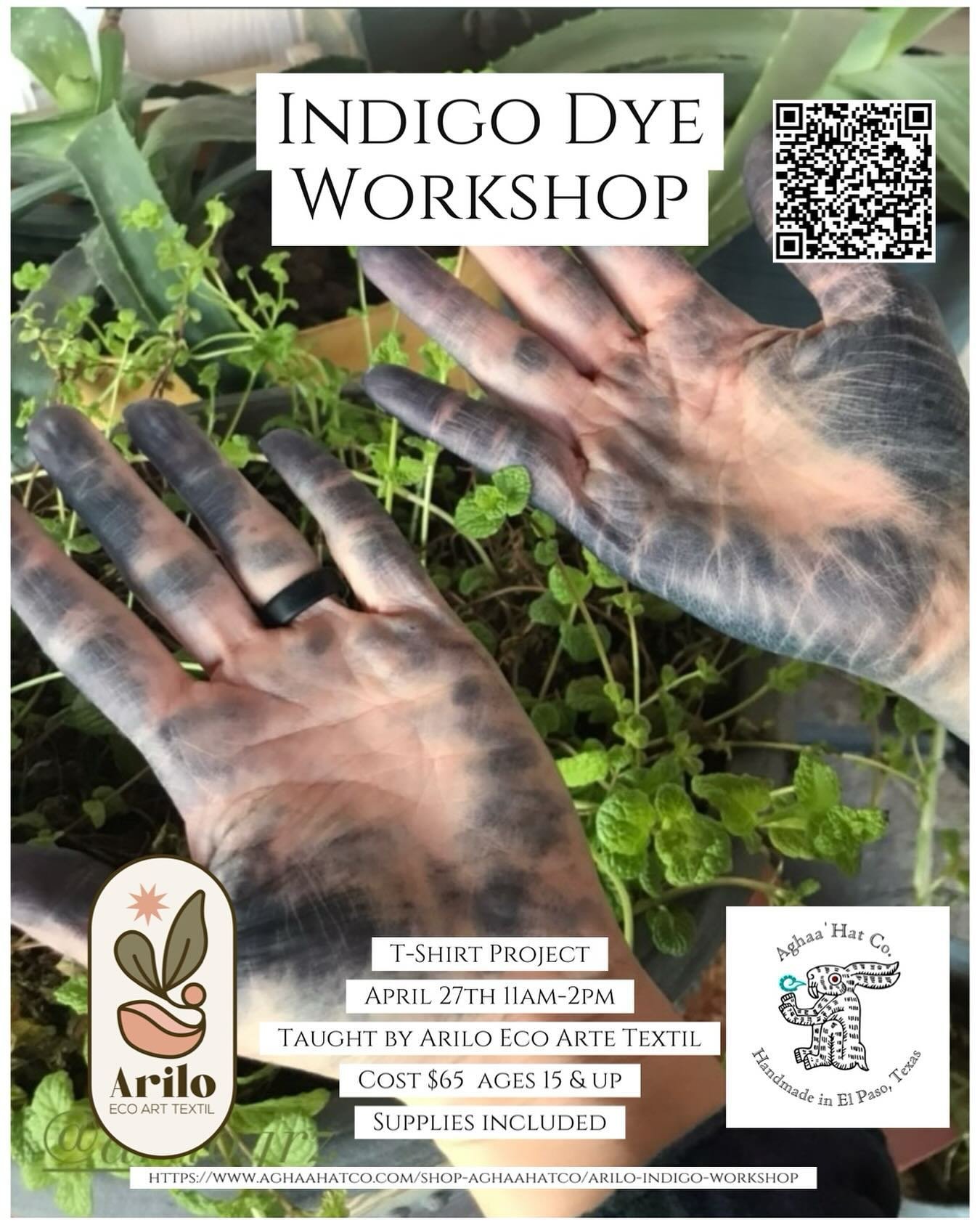 ➕Indigo Dye Workshop
⚫️T-shirt Project
➕All supplies included 
In this workshop you will learn the history of Indigo, its importance in the lives of our ancestors and application in modern society. In this 3 hr journey, we will be focusing on the dev