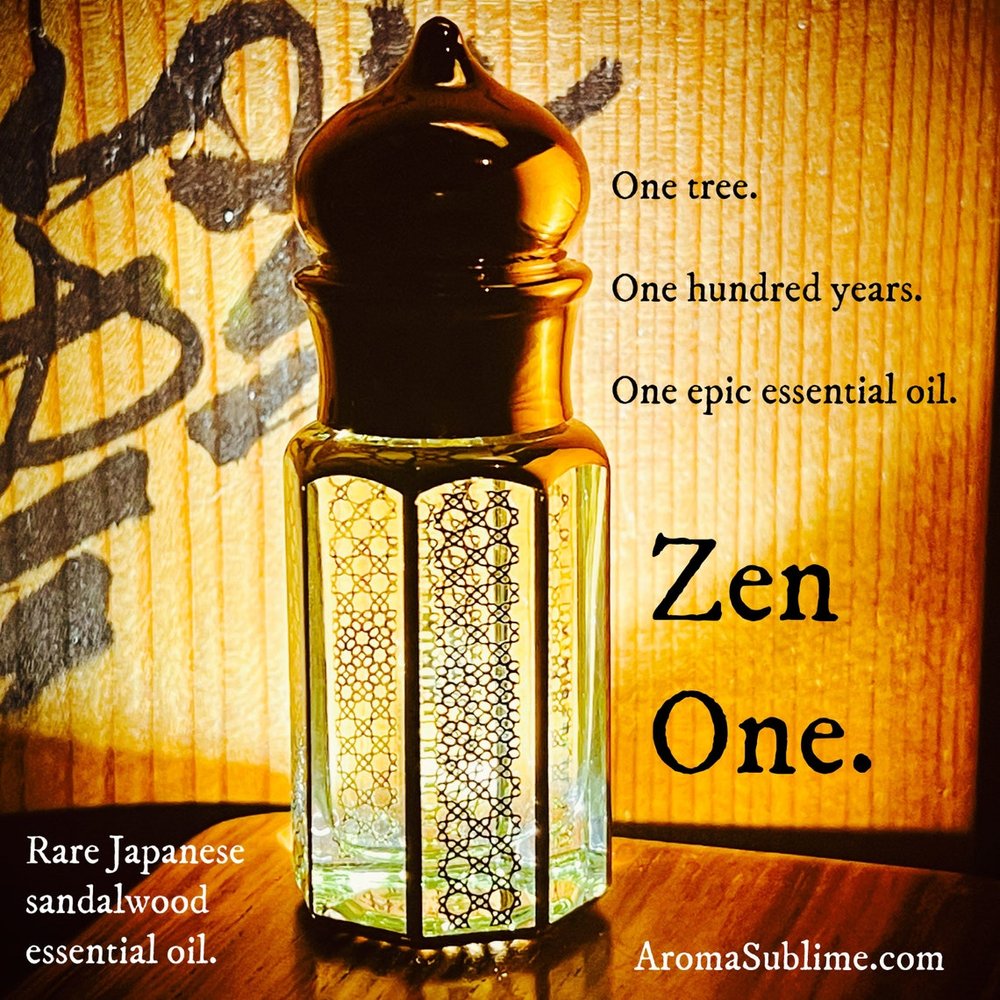 ZEN ONE - Japanese Sandalwood essential oil, Japan. genuine Zen temple  sacred sandalwood. 100% — AromaSublime