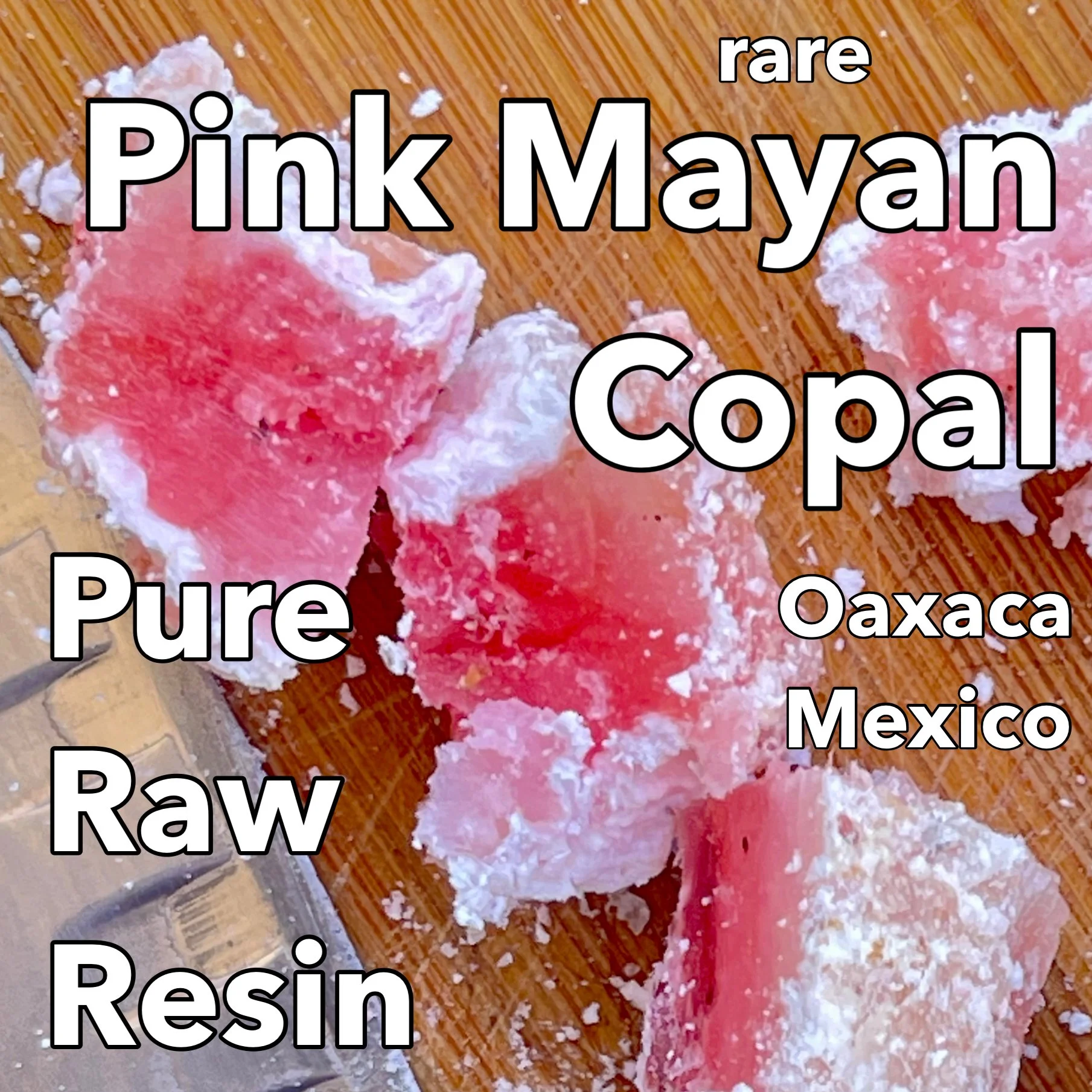 Rare Mayan Pink Copal Resin • Bursera bipinnata Pink Copal raw resin 10 gram jar • Oaxaca Mexico