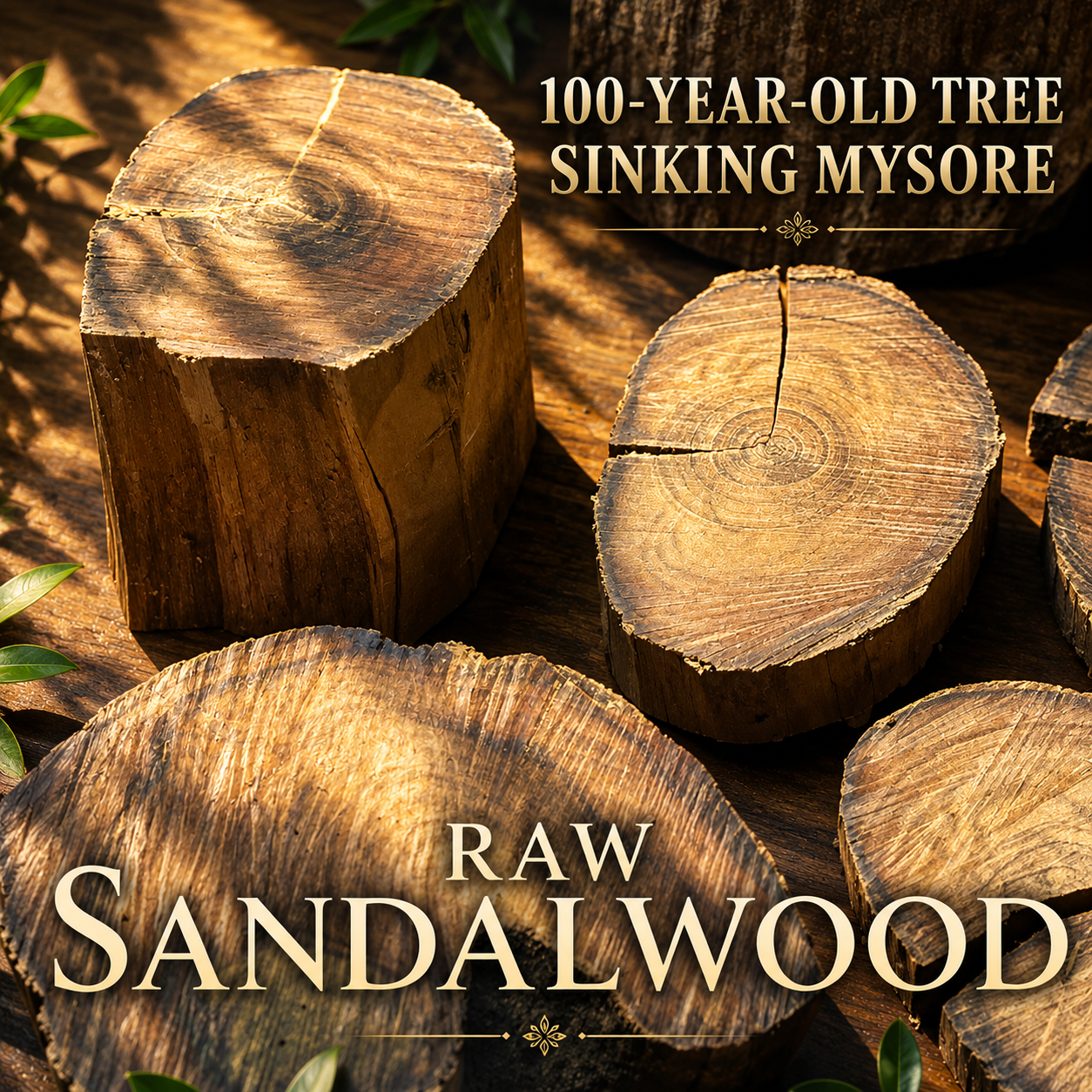 100 YEAR OLD SINKING MYSORE SANDALWOOD • Genuine Government Reserve • India