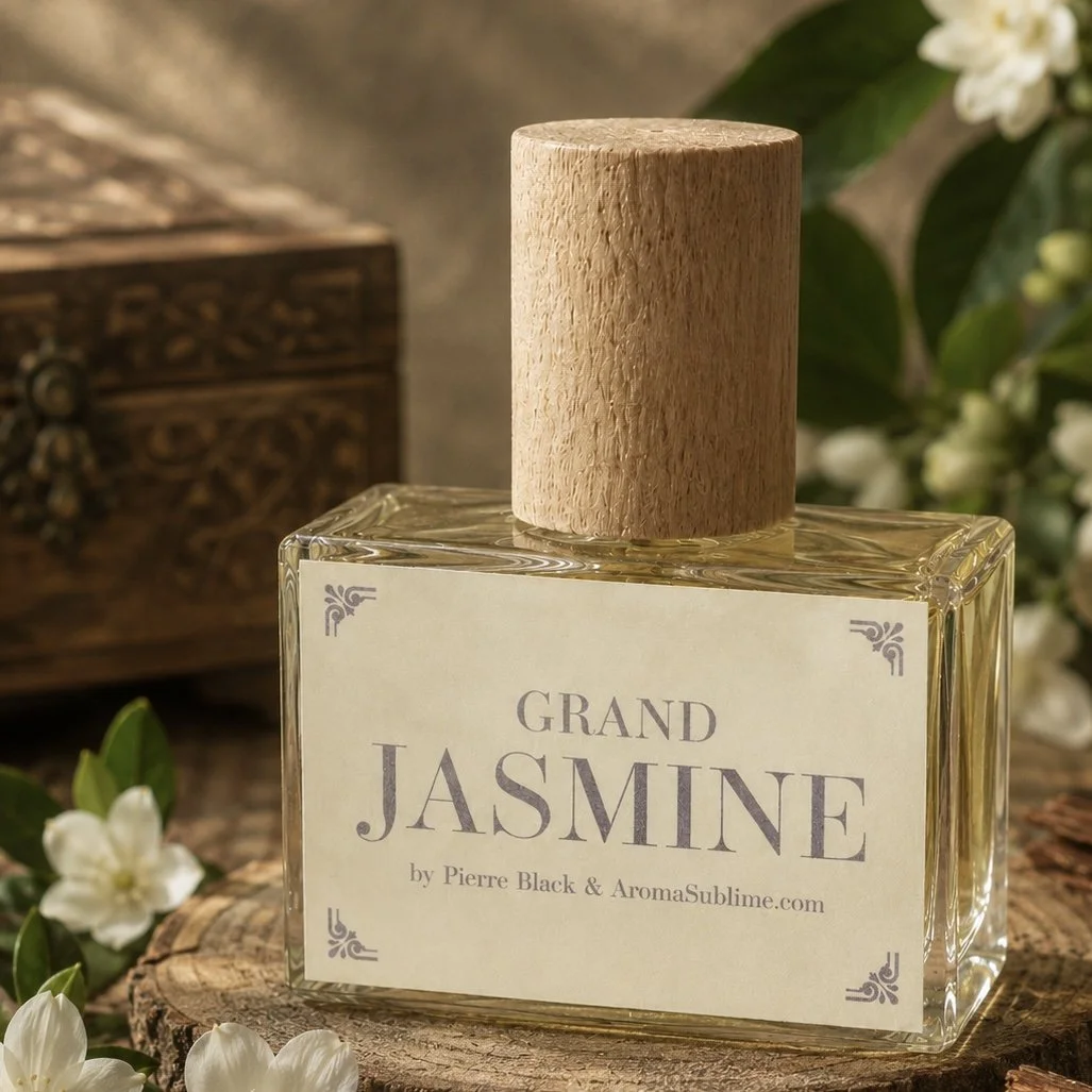 GRAND JASMINE perfume • 30ml Jasmine & Sandalwood Eau de Parfum • by Pierre Black