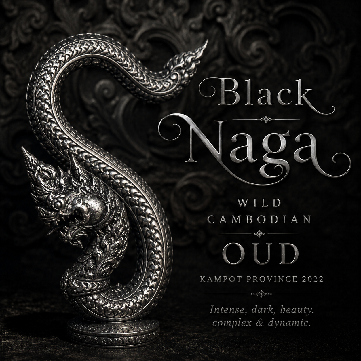 BLACK NAGA 2022 • 100% wild Cambodian Oud • Kampot, Cambodia