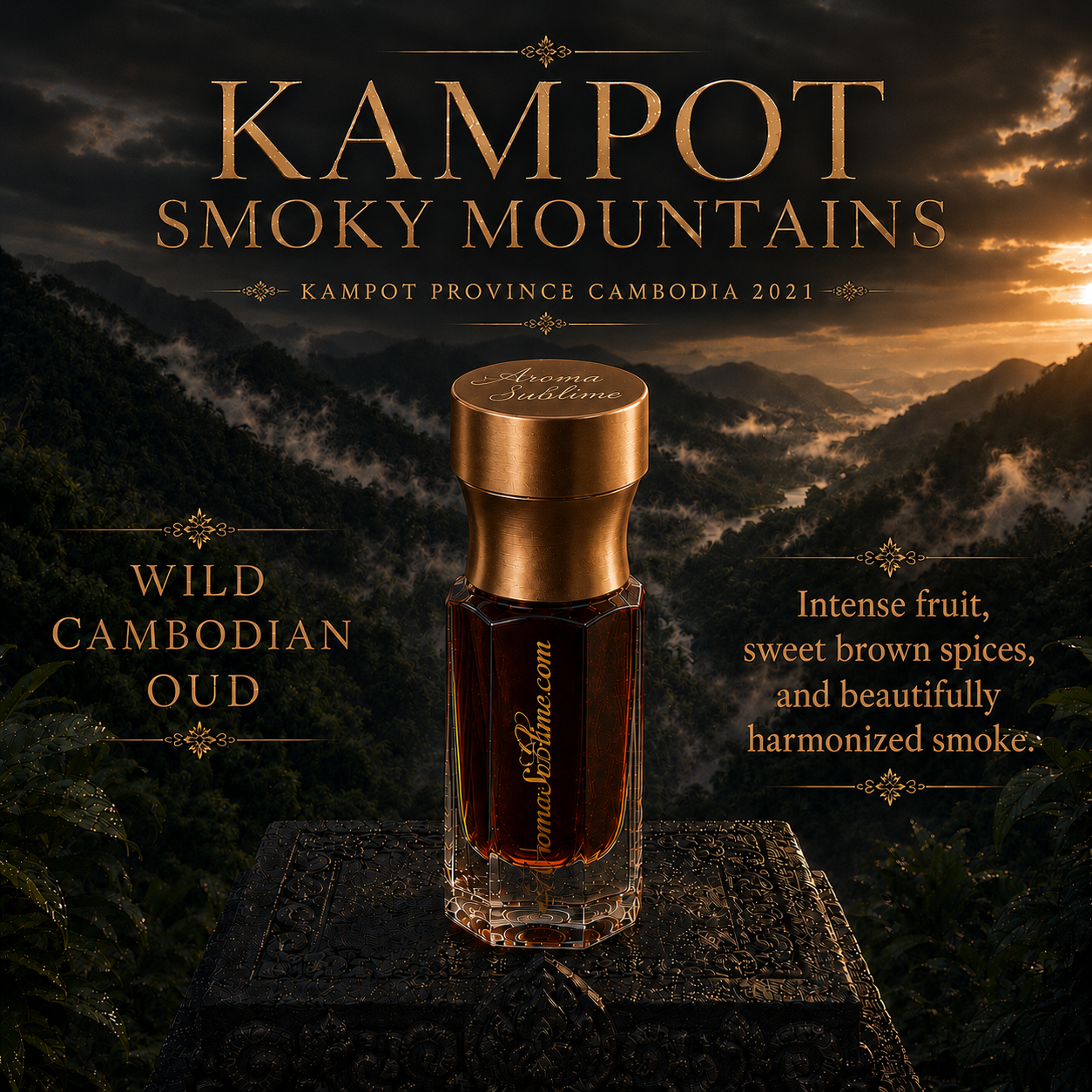 KAMPOT SMOKY MOUNTAINS 2021 • 100% wild Oud • Kampot Cambodia
