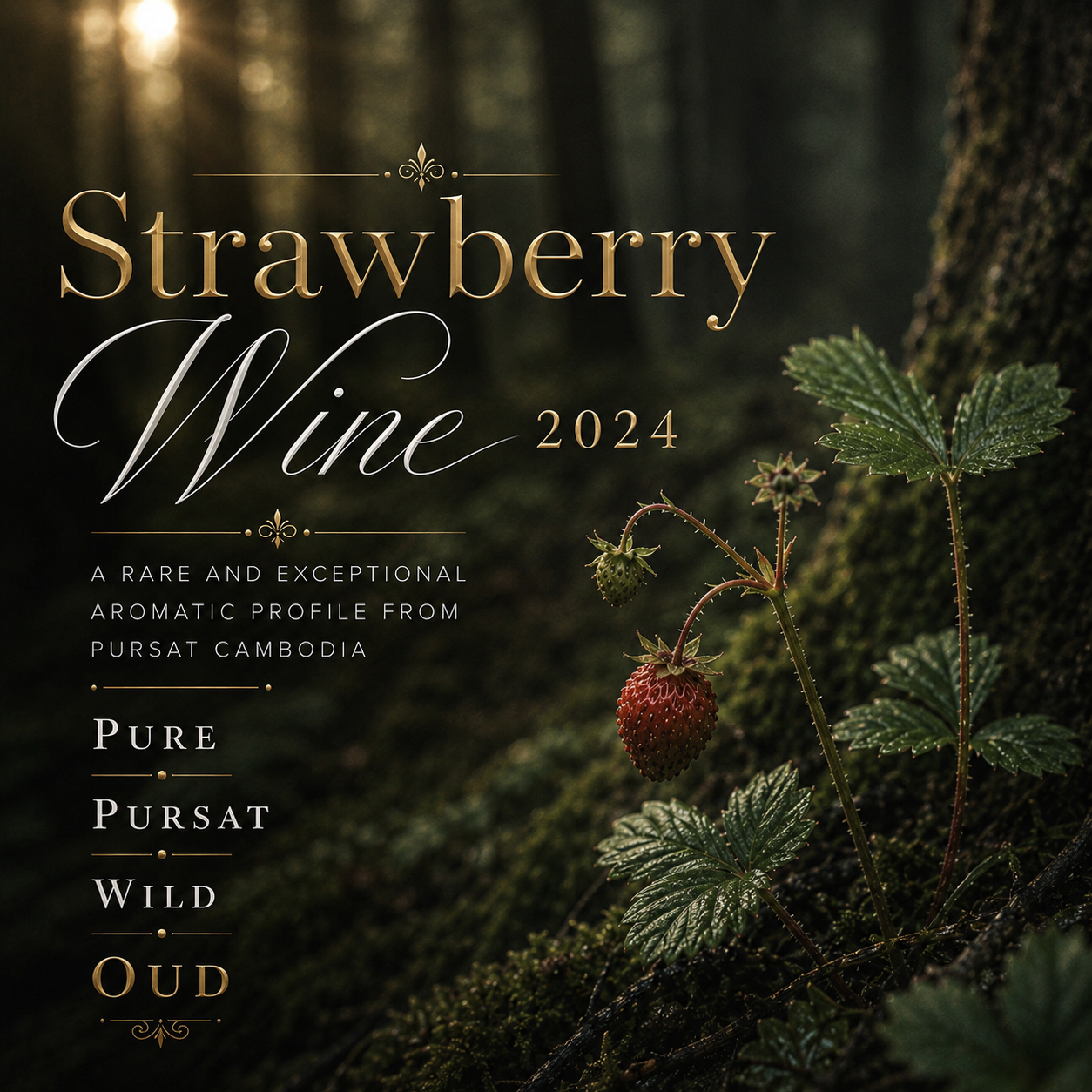 STRAWBERRY WINE 2024 • rare profile 100% wild Oud • Pursat, Cambodia