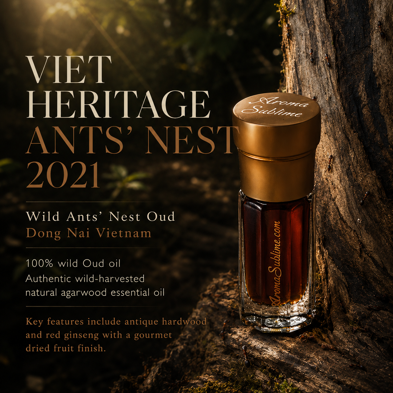 VIET HERITAGE ANTS' NEST 2021 • 100% Wild Ants' Nest Oud • Dong Nai, Vietnam