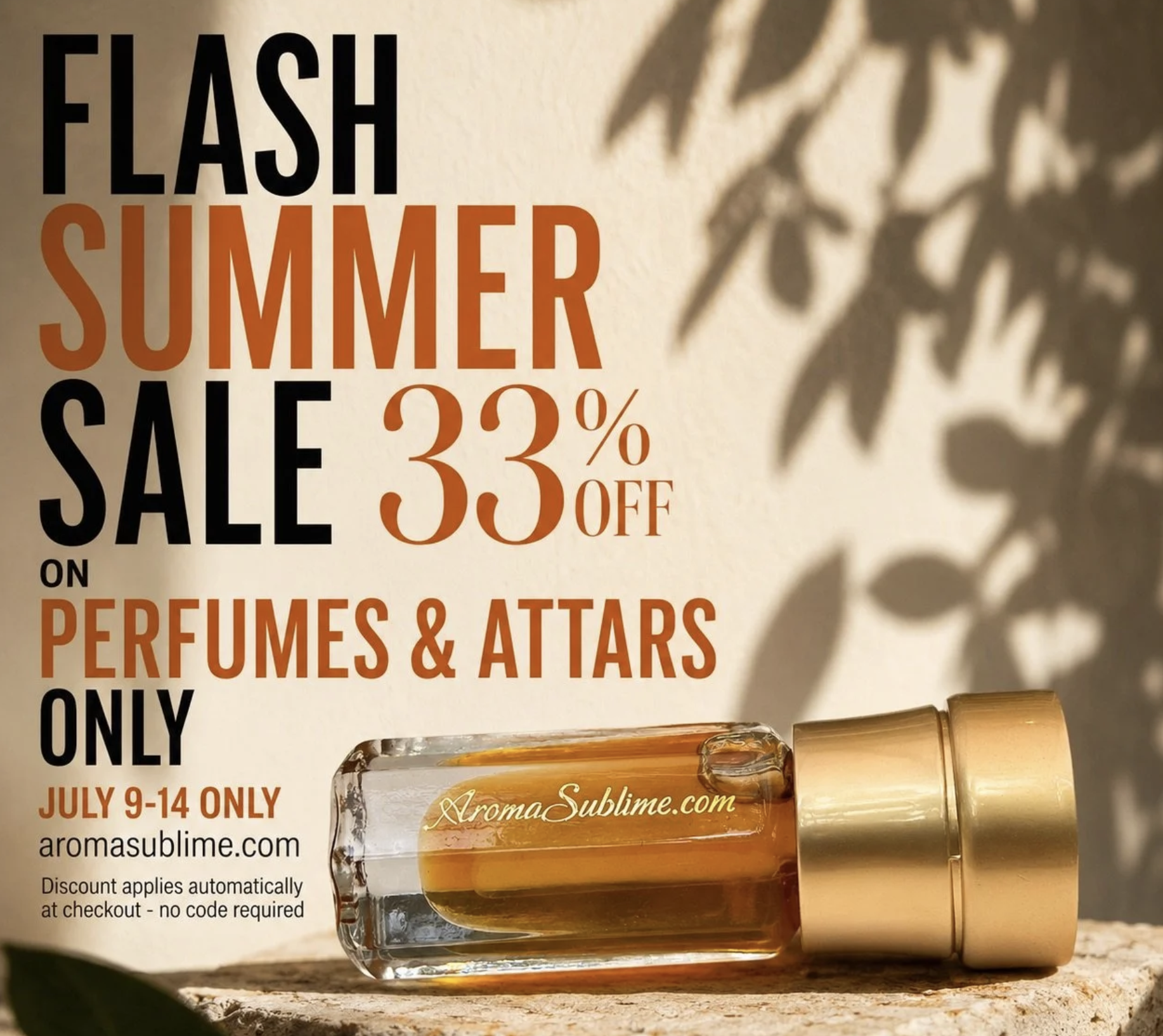 33% off Perfume and Attar Sale Summer Flash