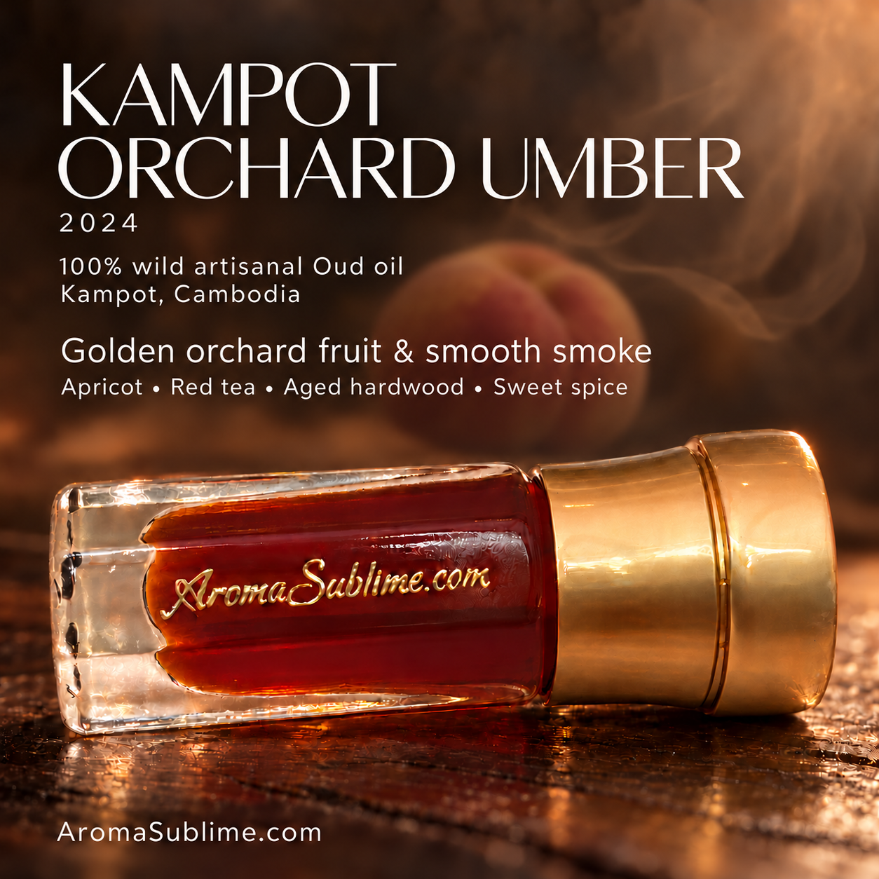 KAMPOT ORCHARD UMBER 2024 • 100% wild Oud • Kampot province Cambodia