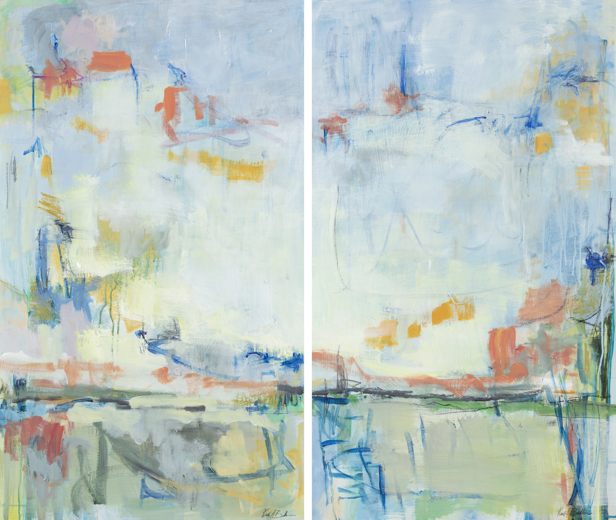 Diptych: In Earth Tones 1 & 2
