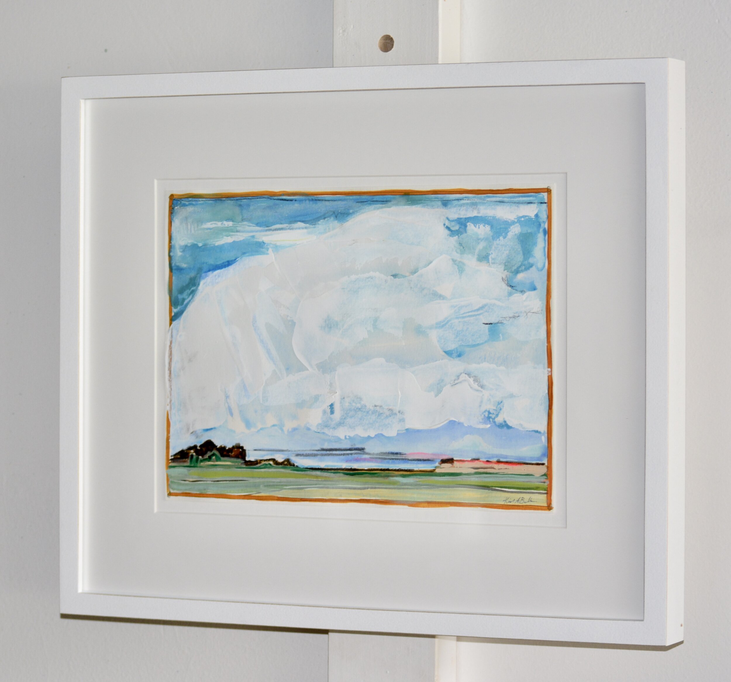 %22Sky Clearing by the Water 1%22 9%22 x 12%22 image 18 3:4%22 x 16%22 frame $395.jpeg