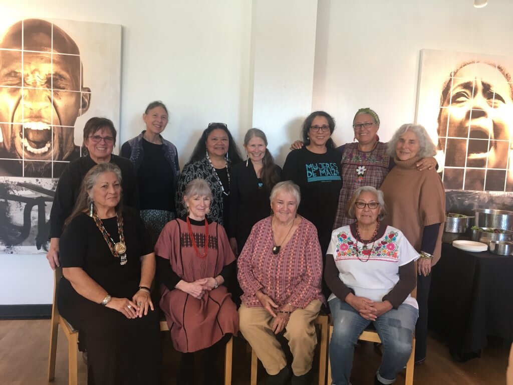 Elders Gathering with Chickasaw poet, essayist, and environmentalist Linda Hogan at the MultiCultural Center hosted by Las Maestras Center in Fall 2018