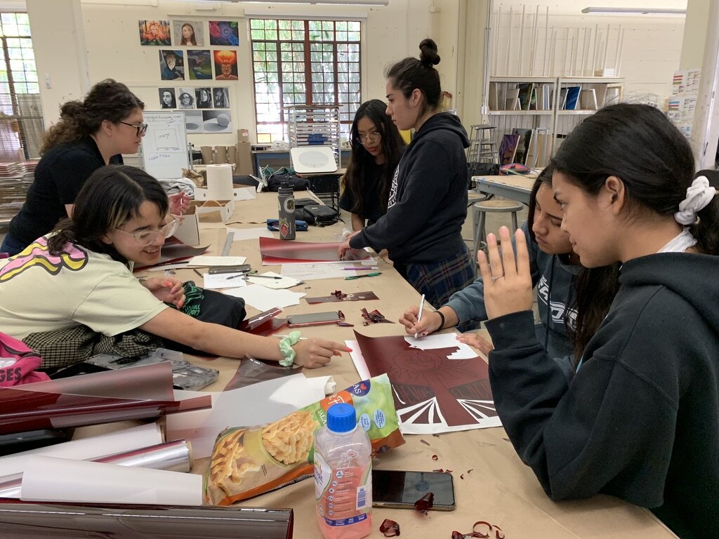 Winter 2020- Gilda Posada host a Print Making Workshop with Celia Herrera at CSU Channel Islands
