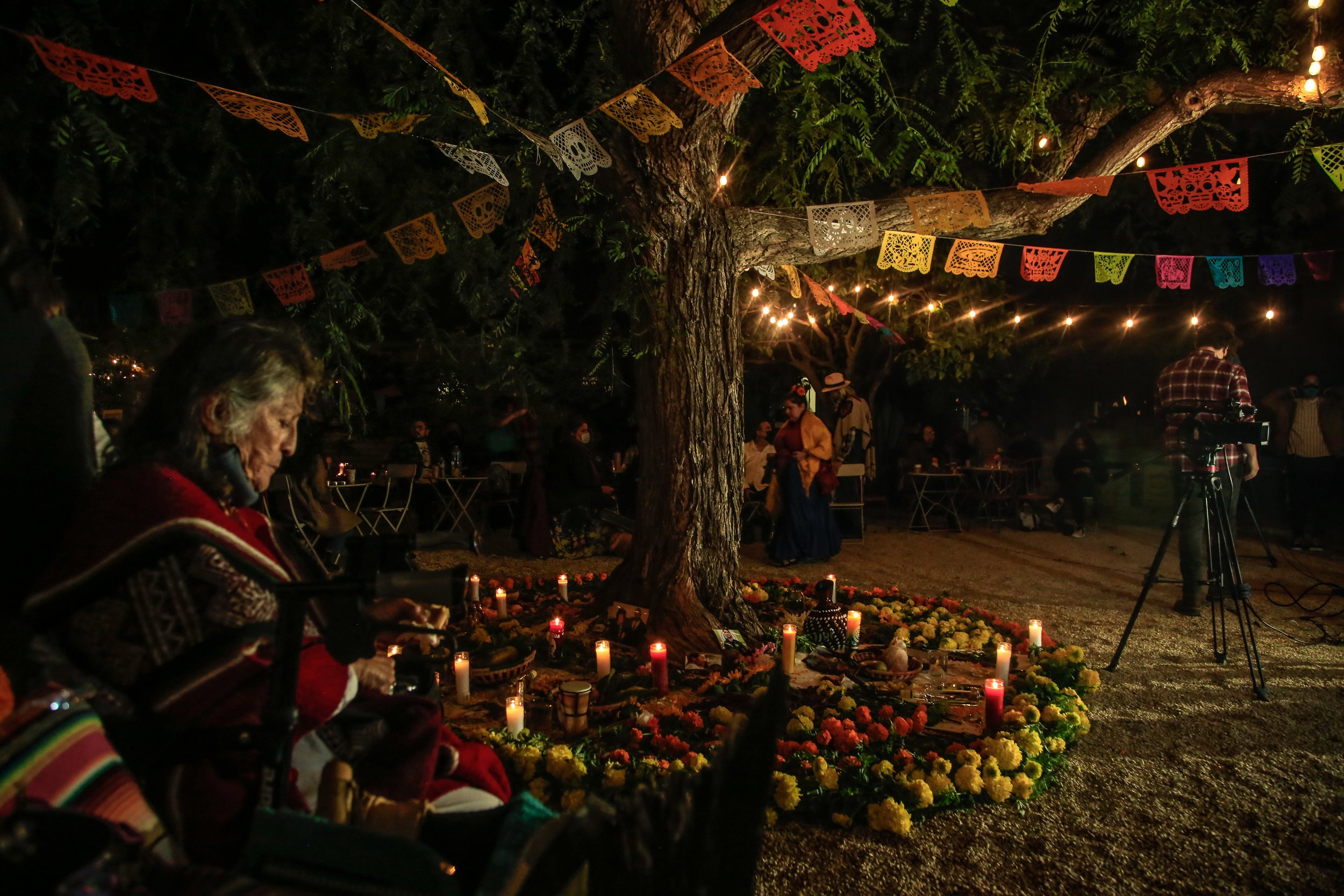 November 1, 2021. Día de Muertos Vigil  at Dart Coffee Garden