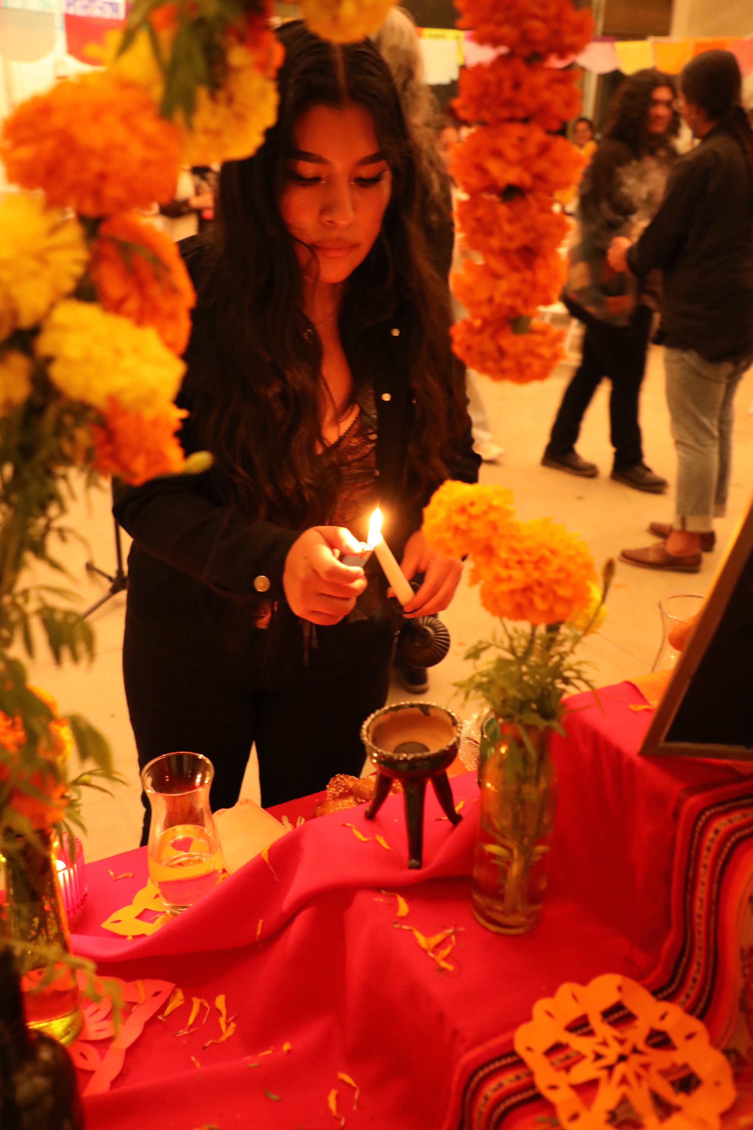 November 1, 2022. Día de Muertos Vigil at SB Community Arts Workshop