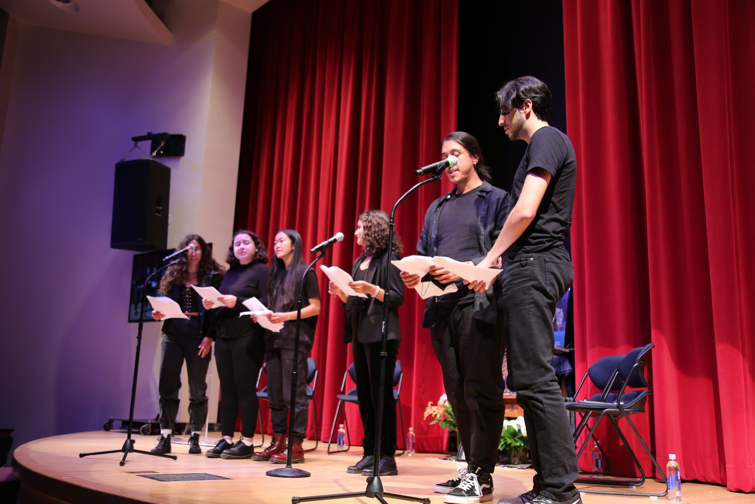 December 3, 2021. Bridge Turns 40 at MCC. Graduate and undergraduate students perform a tribute to Gloria Anzaldúa. 