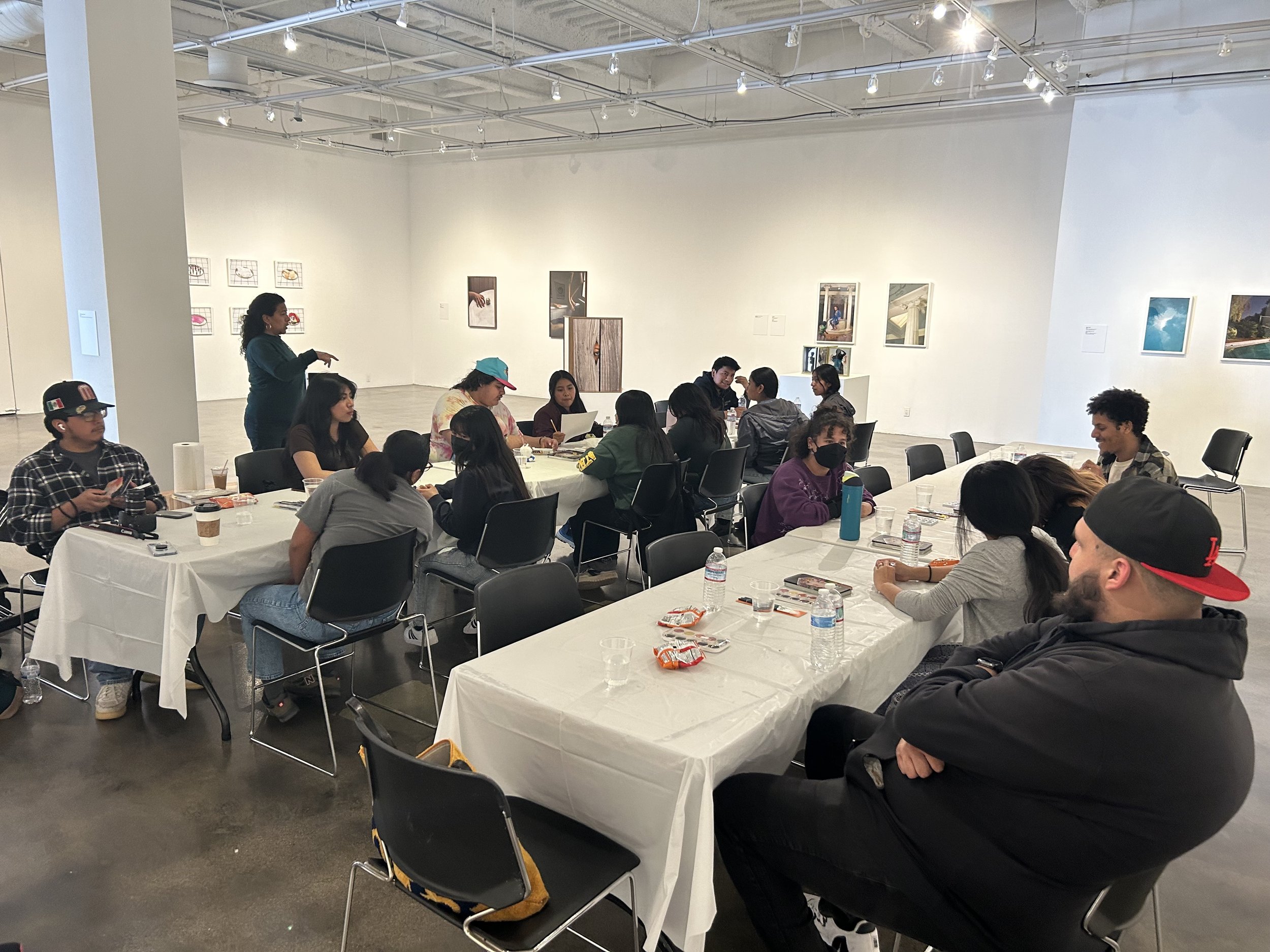 Winter 2023 - Dalila Paola Méndez & students at the Museum of Contemporary Art Santa Barbara