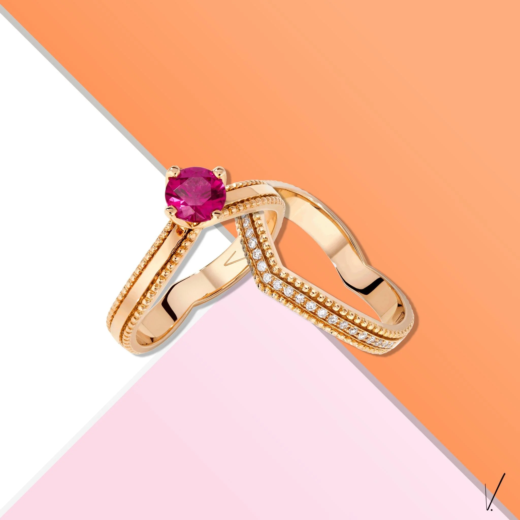 💫 Deux bagues, une signature affirm&eacute;e.
L&rsquo;accord parfait : &eacute;clat et caract&egrave;re.
Un saphir rose solaire, des diamants subtils&hellip;

#Veyretparis #BagueDeCr&eacute;ateur #RubisEtDiamants #JoaillerieParisienne #MadeInFrance 