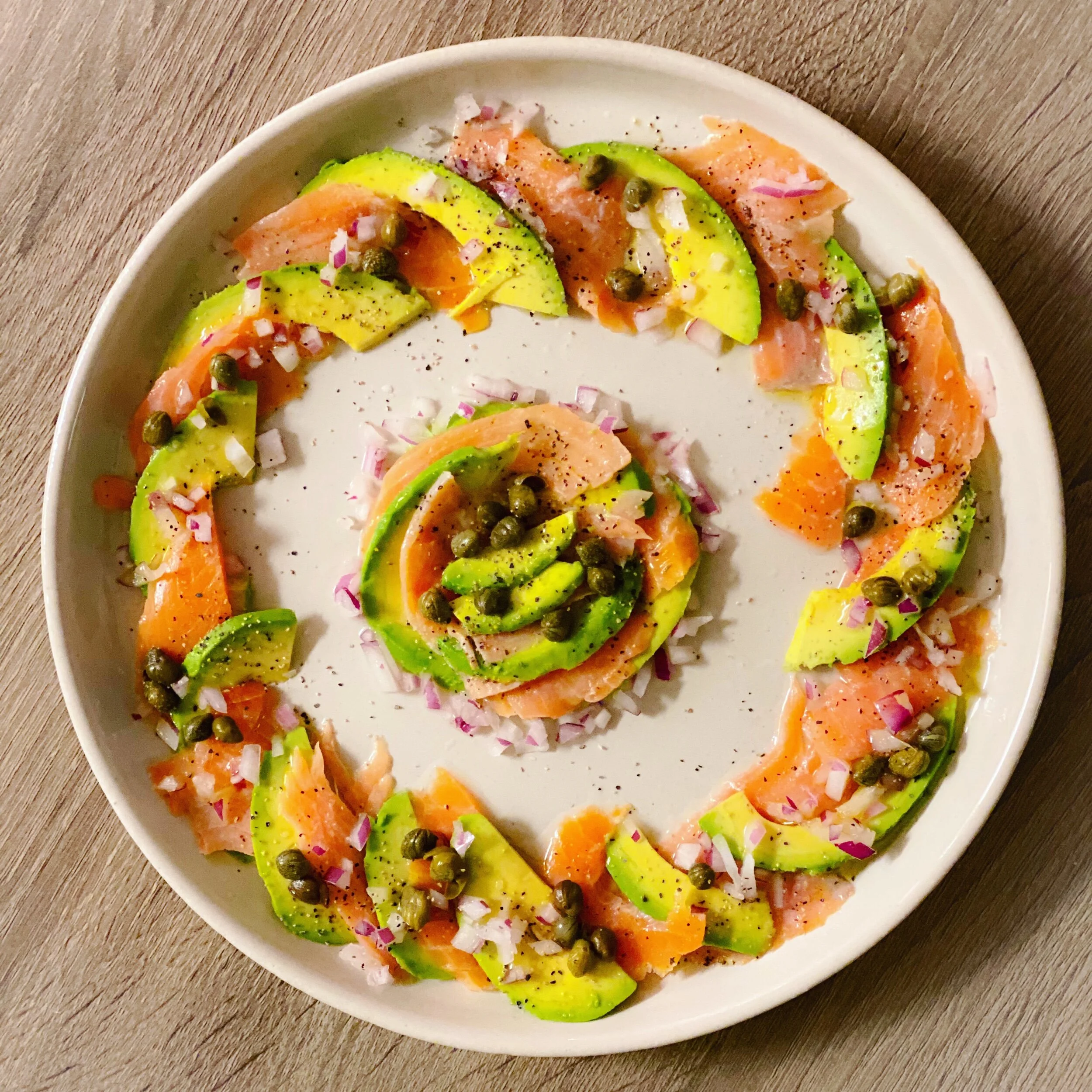 Salmon & Avocado Carpaccio