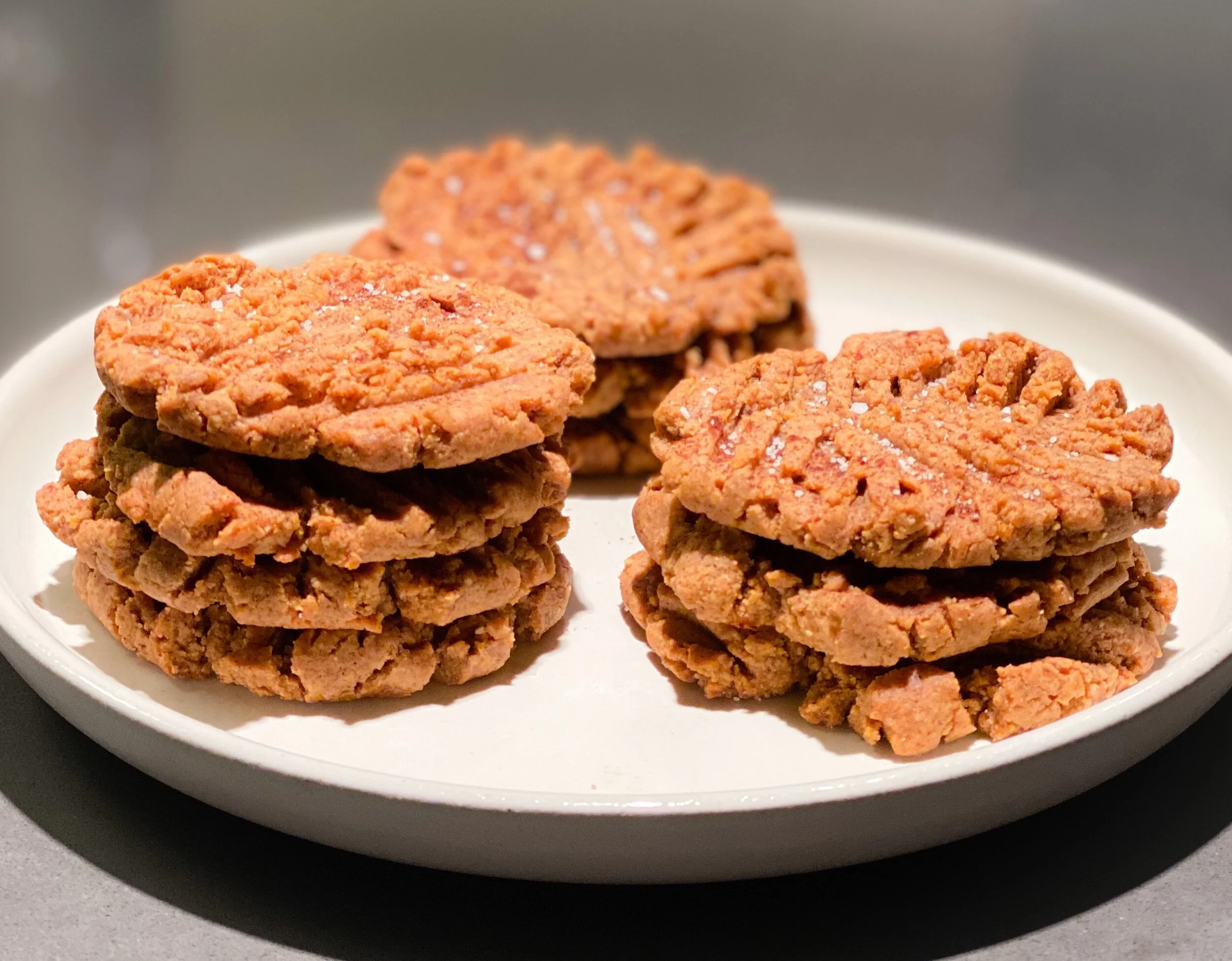 Healthy Salted Peanut Butter Cookies