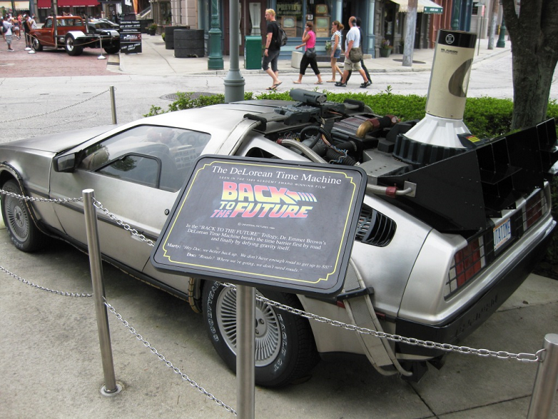 What happened to the Screen Used Delorean at Universal Studios Orlando?