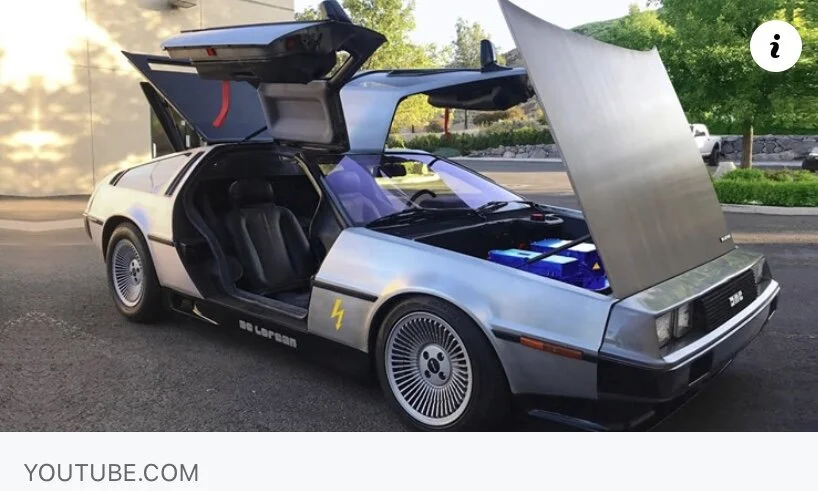 Electric Delorean car 