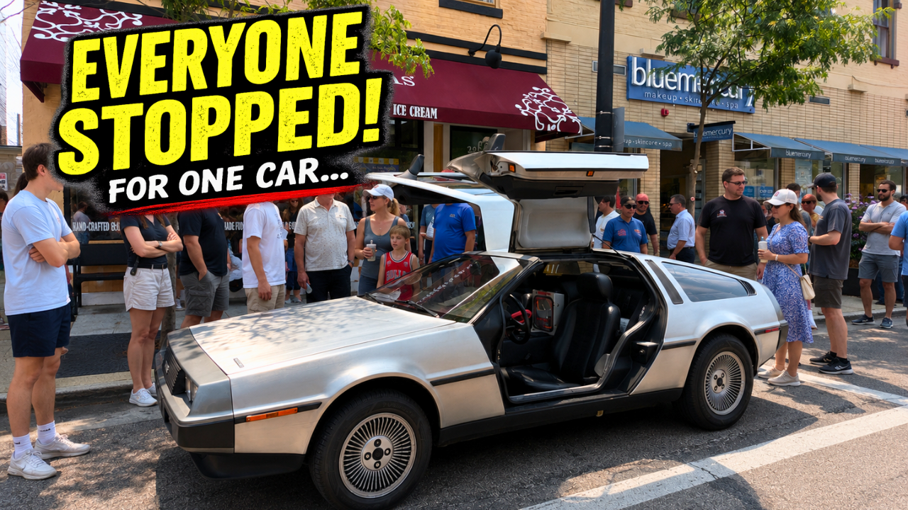 We Parked the DeLorean Downtown.... here's what happened 
