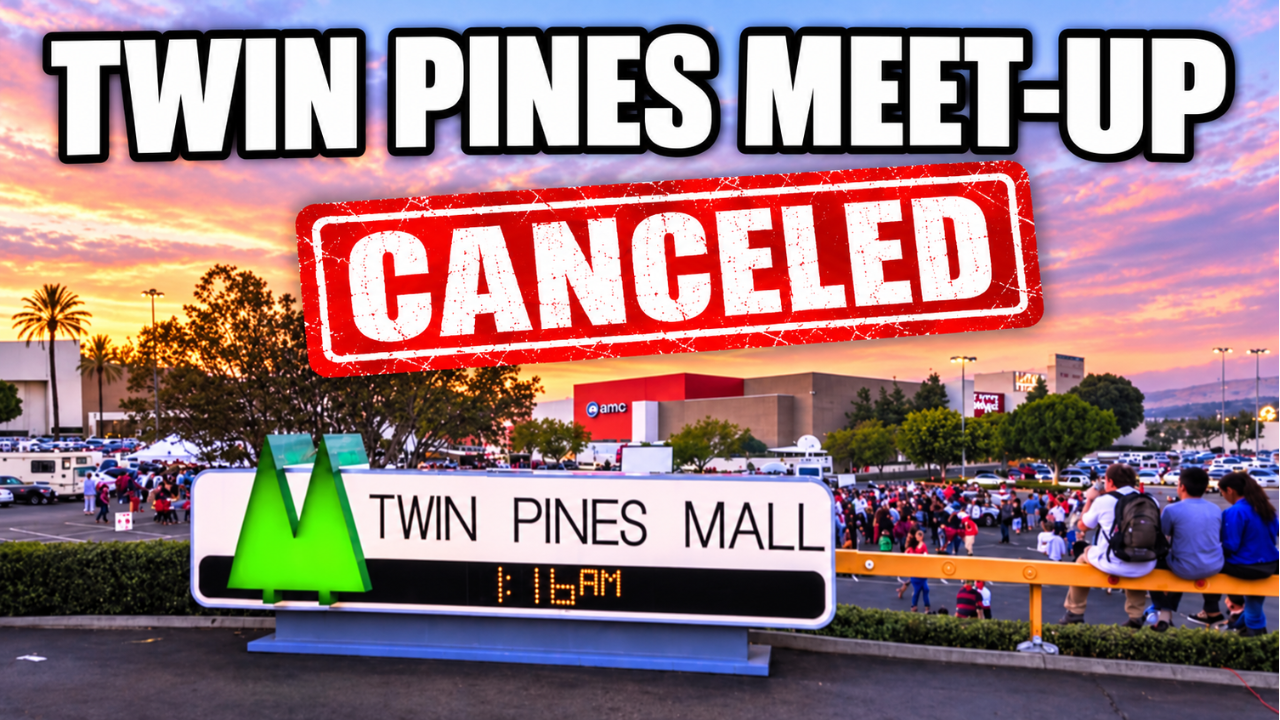 2026 Twin Pines Mall Back to the Future Fan Meet up CANCELED