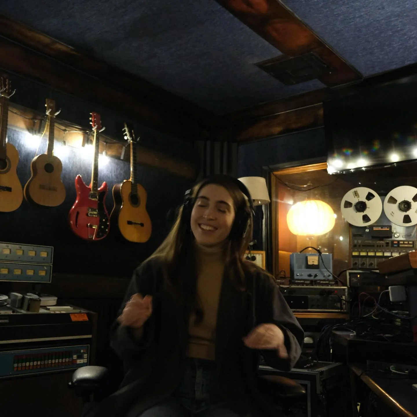 A year of Multitudes 🩵 my first full-length record. It took an incredible village &amp; you listening to it &amp; it means so much. Thank you. 
- Pic 1 by the incredible @ajordangordon on the last day in the studio in LA. I was listening back to the