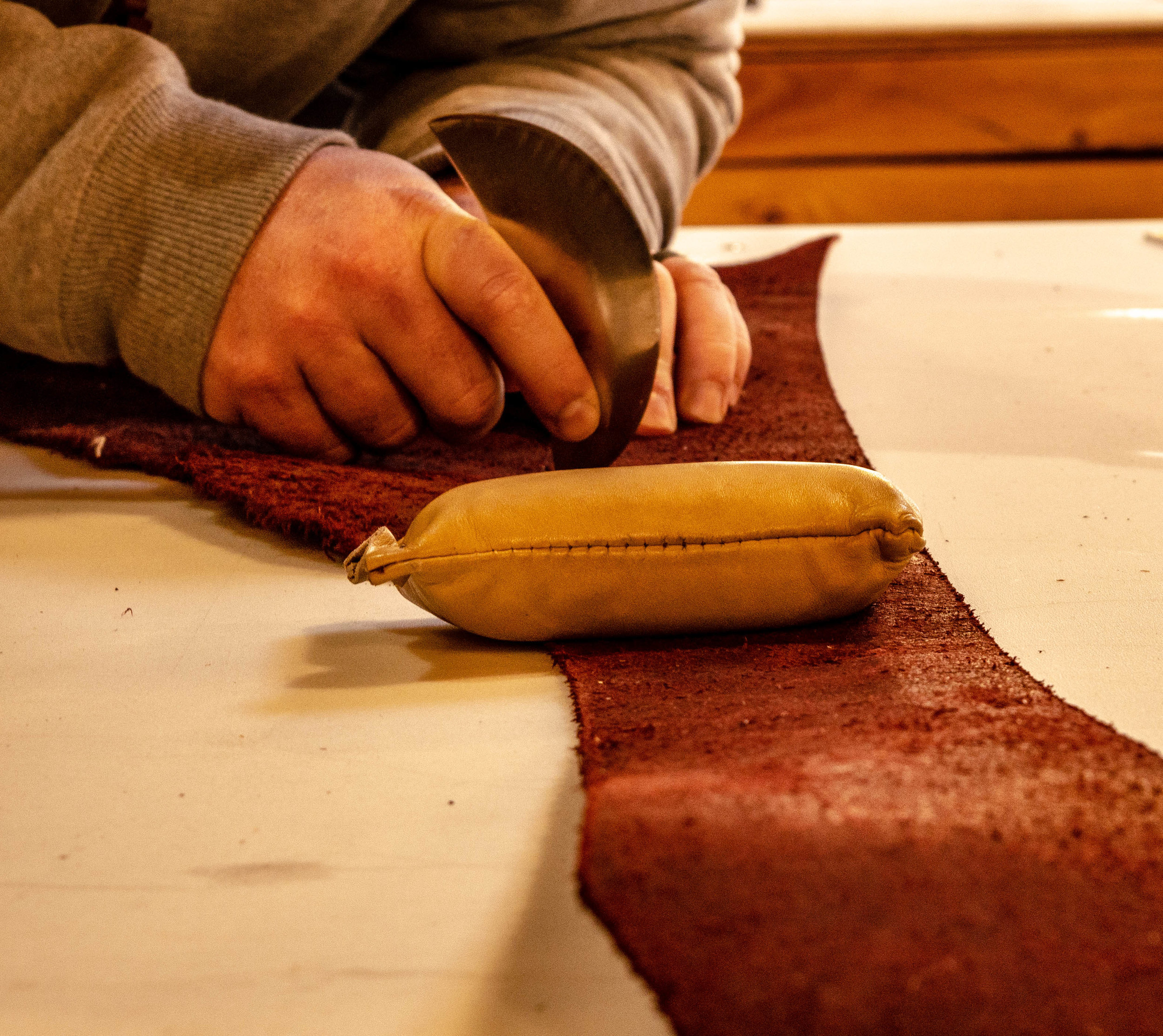 Traditional Skills Class at Alden's School of Leather Trades