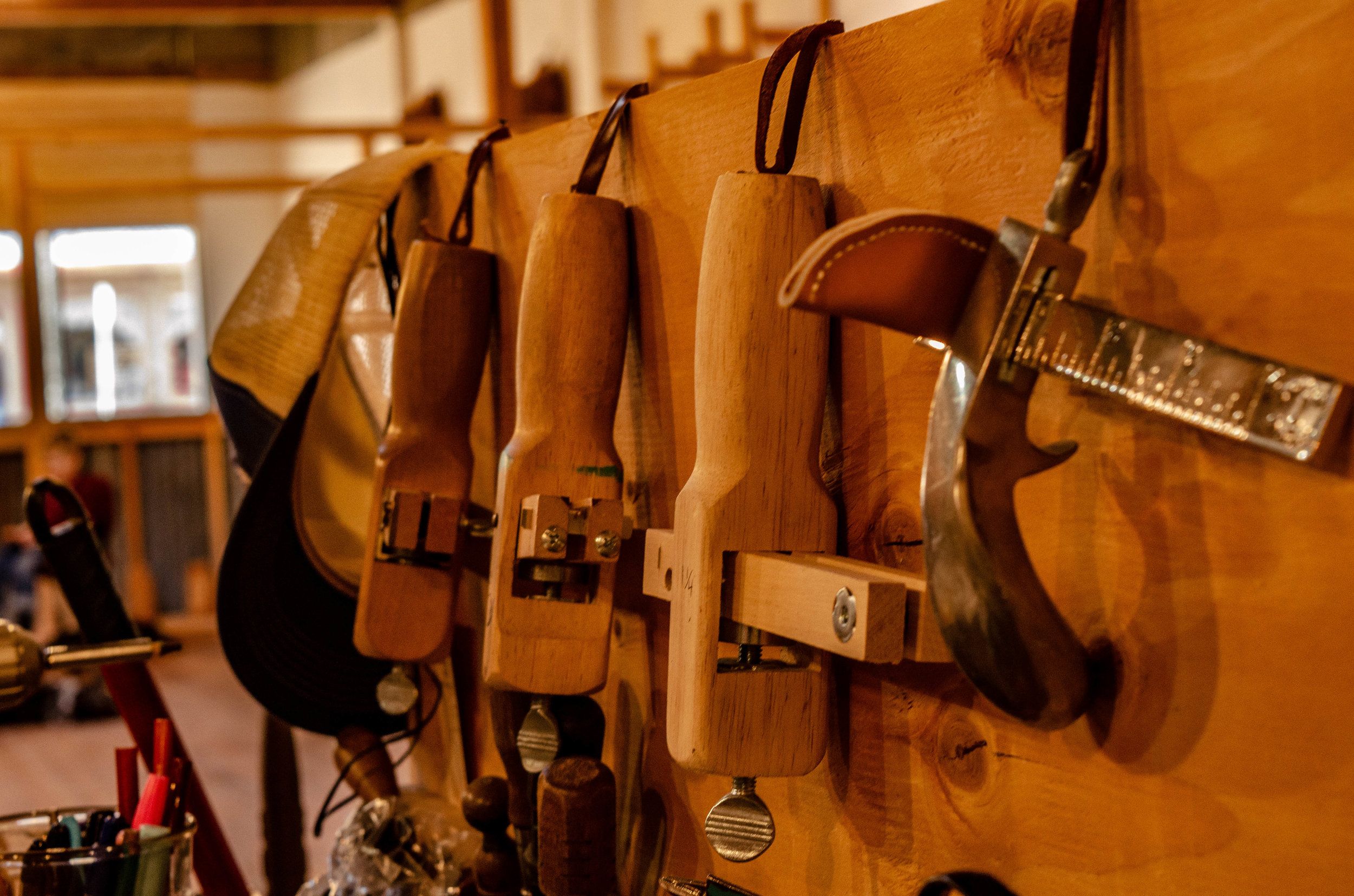 Traditional Leather Tools at Alden's School of Leather Trades
