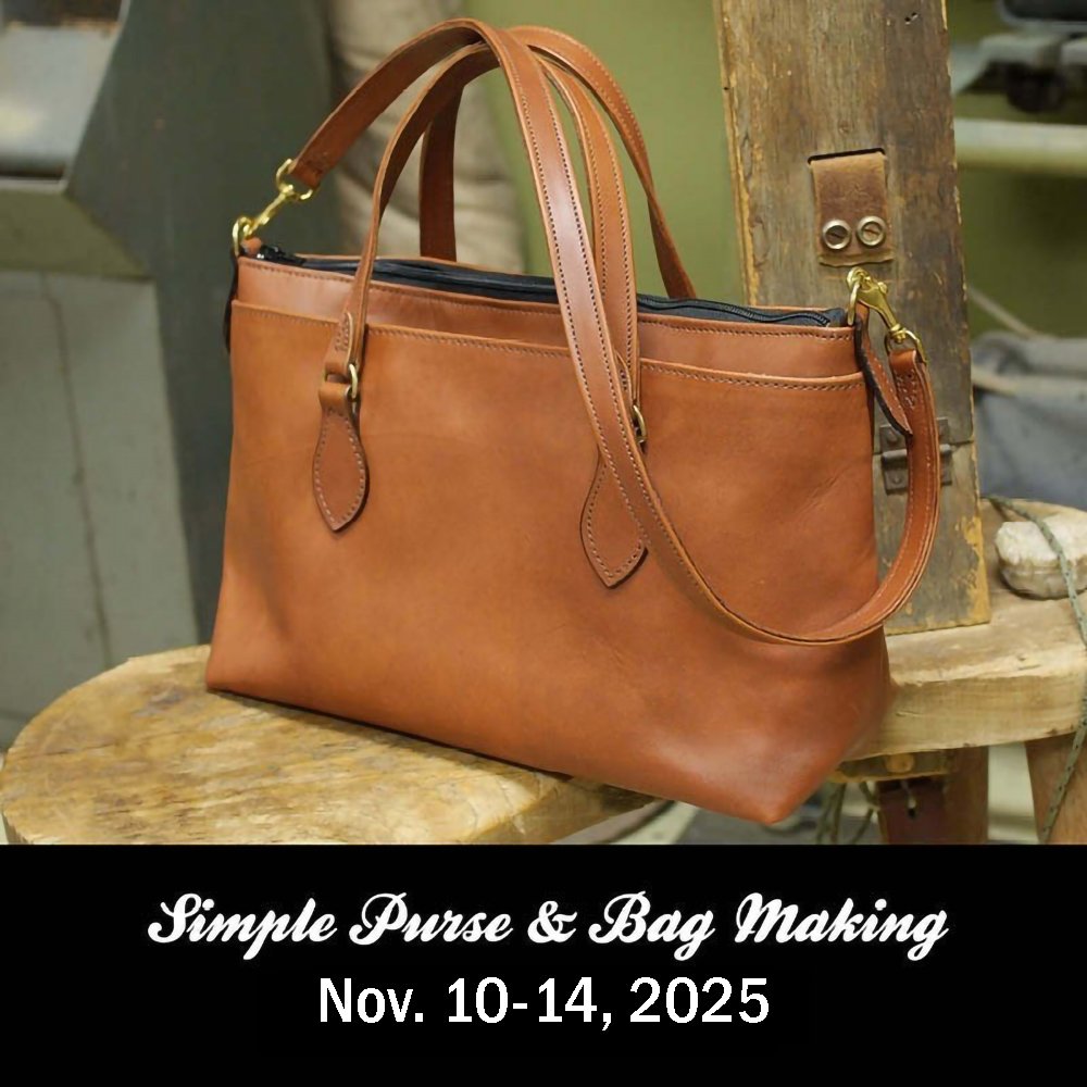 November 10-14, 2025 Simple Purse and Bag Making-$1750 ($875 deposit)