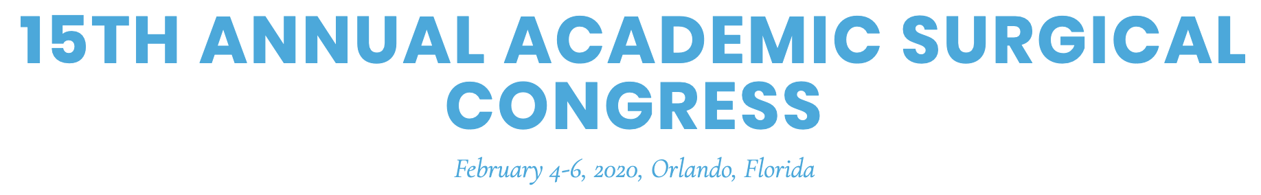 Kevin and Isaac's abstract accepted to the 15th Annual Academic Surgical Congress 