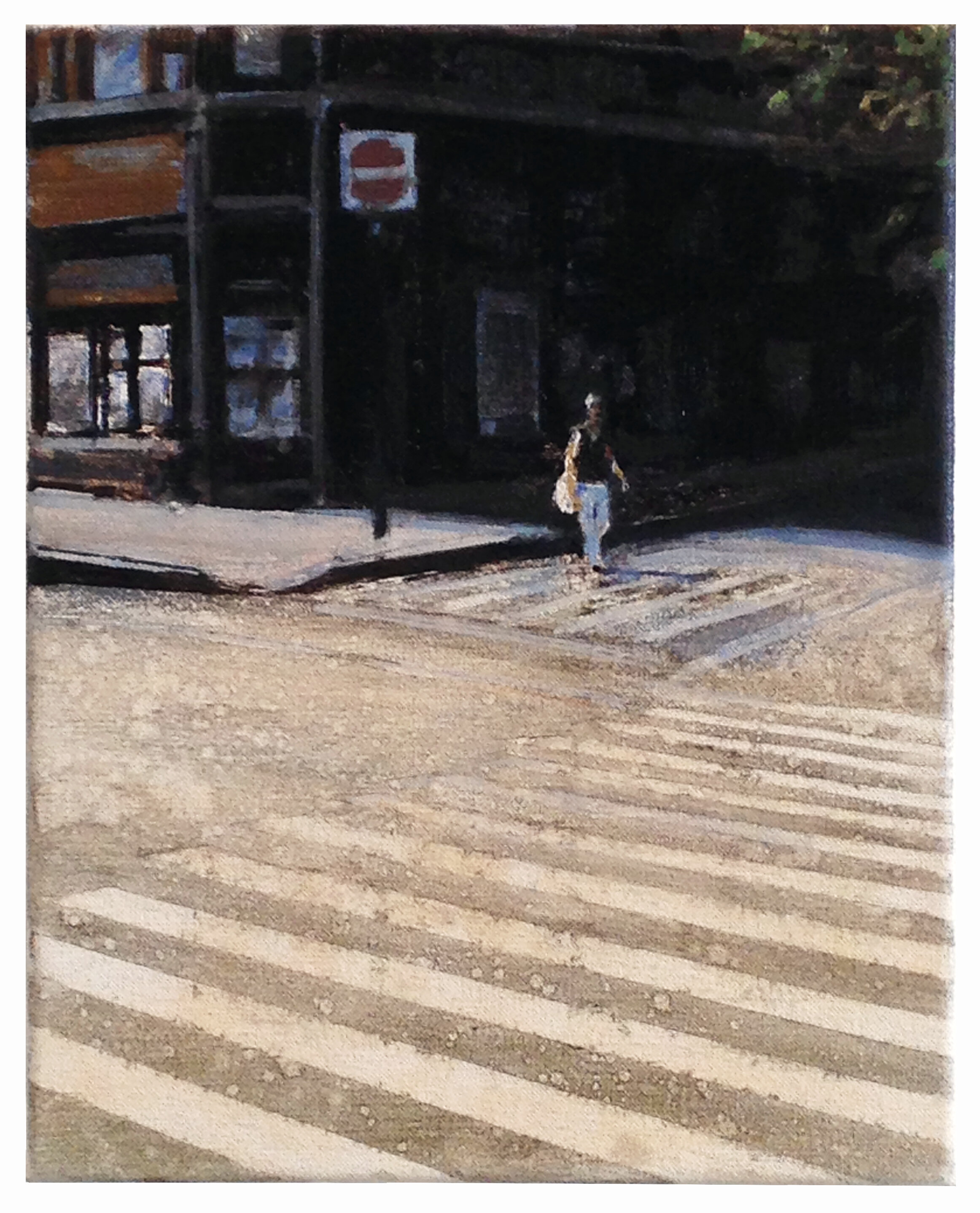  Corner Crossing (study) 12 x 9.5 inches Oil on linen 2018 