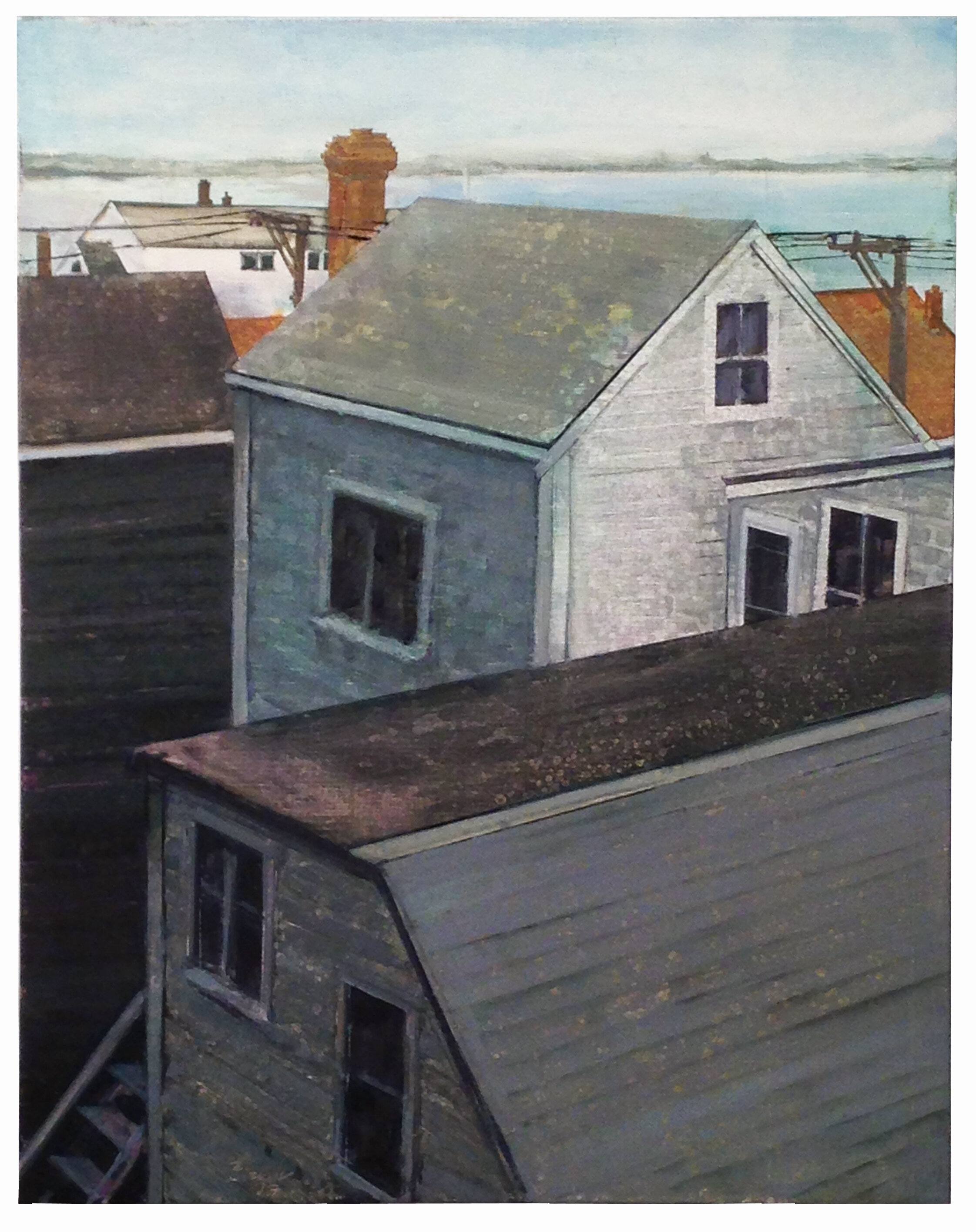  Provincetown Rooftops 1 24 x 19 inches Oil on linen 2017 