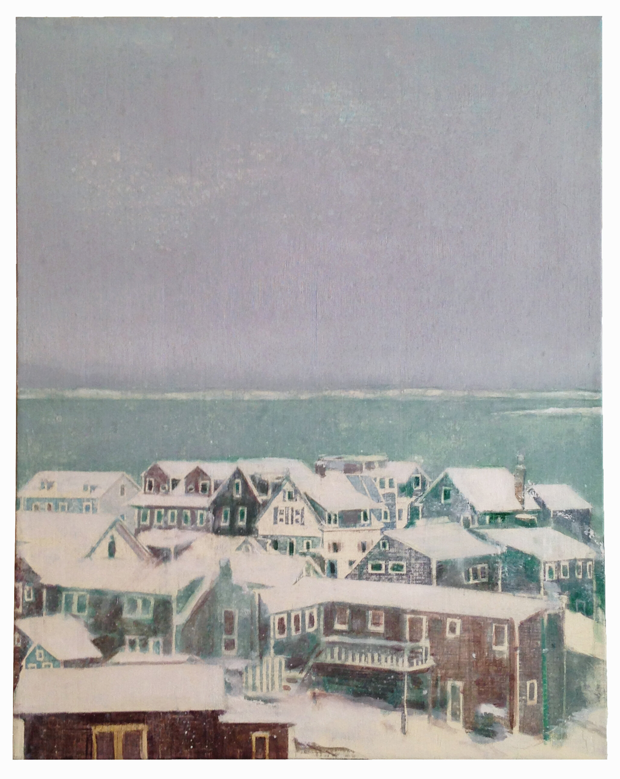  Provincetown Snow 24 x 19 inches Oil on linen 2017 