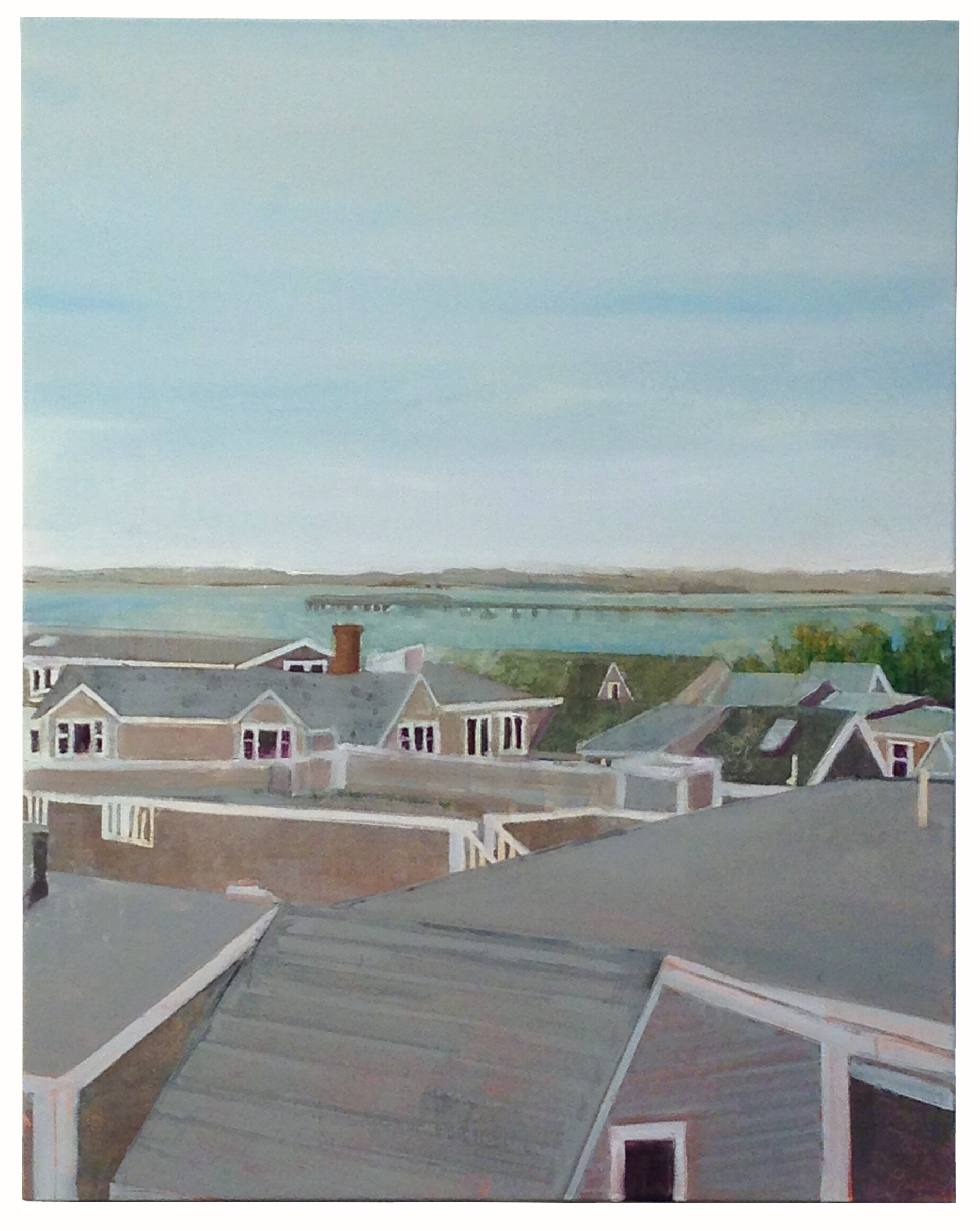    West End Roofs 24 x 19 inches Oil on linen 2017 