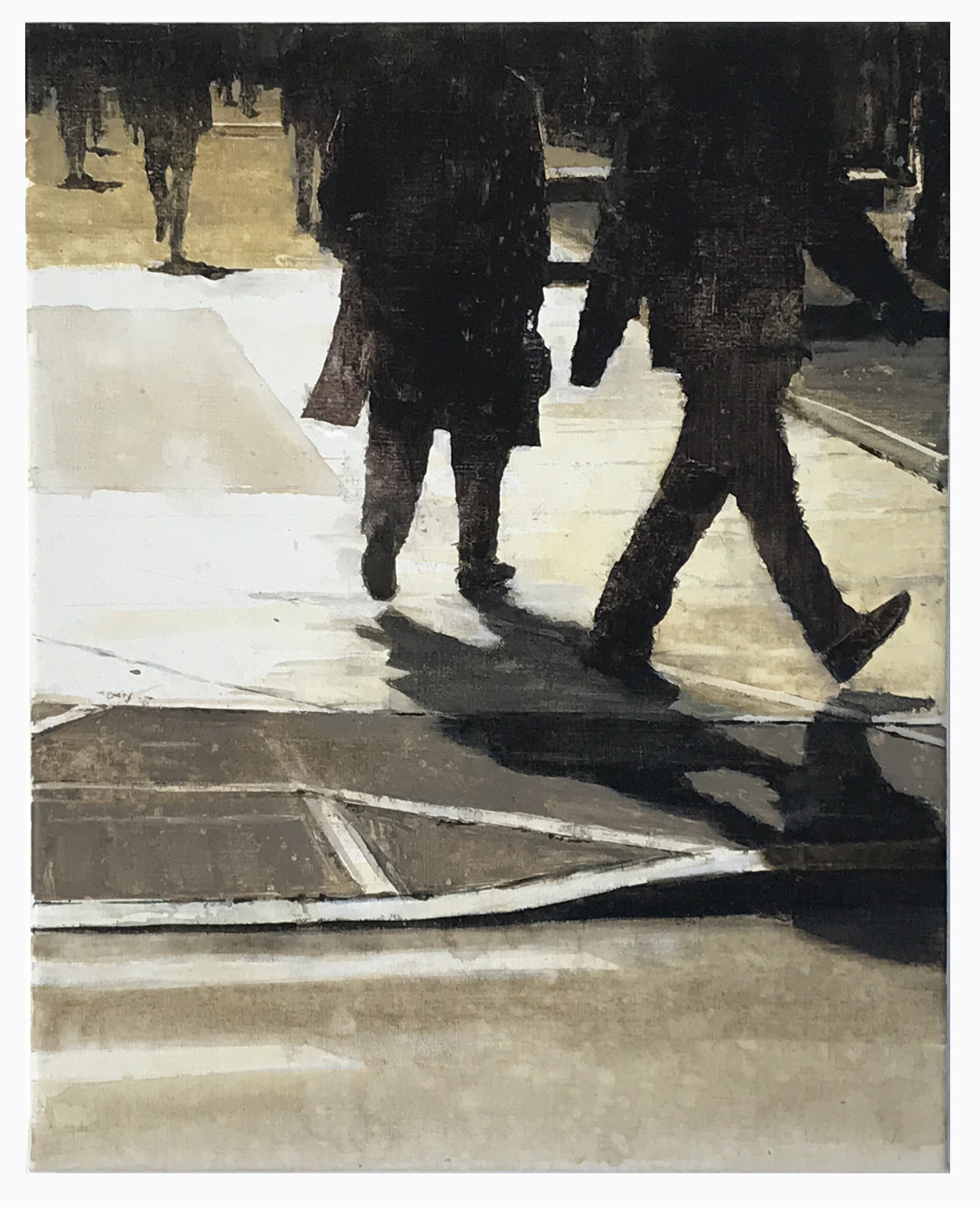  New York Before 7 (study) 24 x 19 inches (60 x 48 cm) Acrylic on linen 2020 