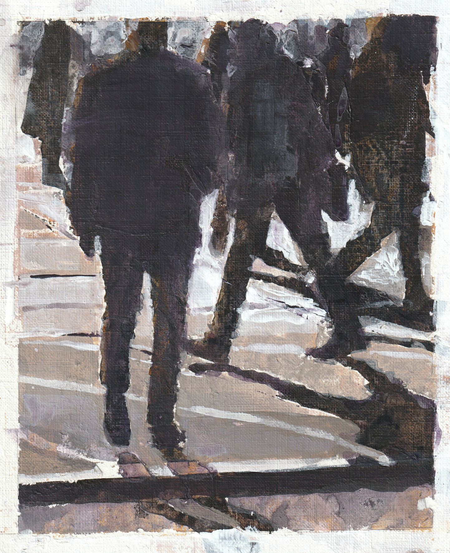  New York Before 6 (sketch) 8 x 6.5 inches (20 x 16 cm) Acrylic on paper 2020 