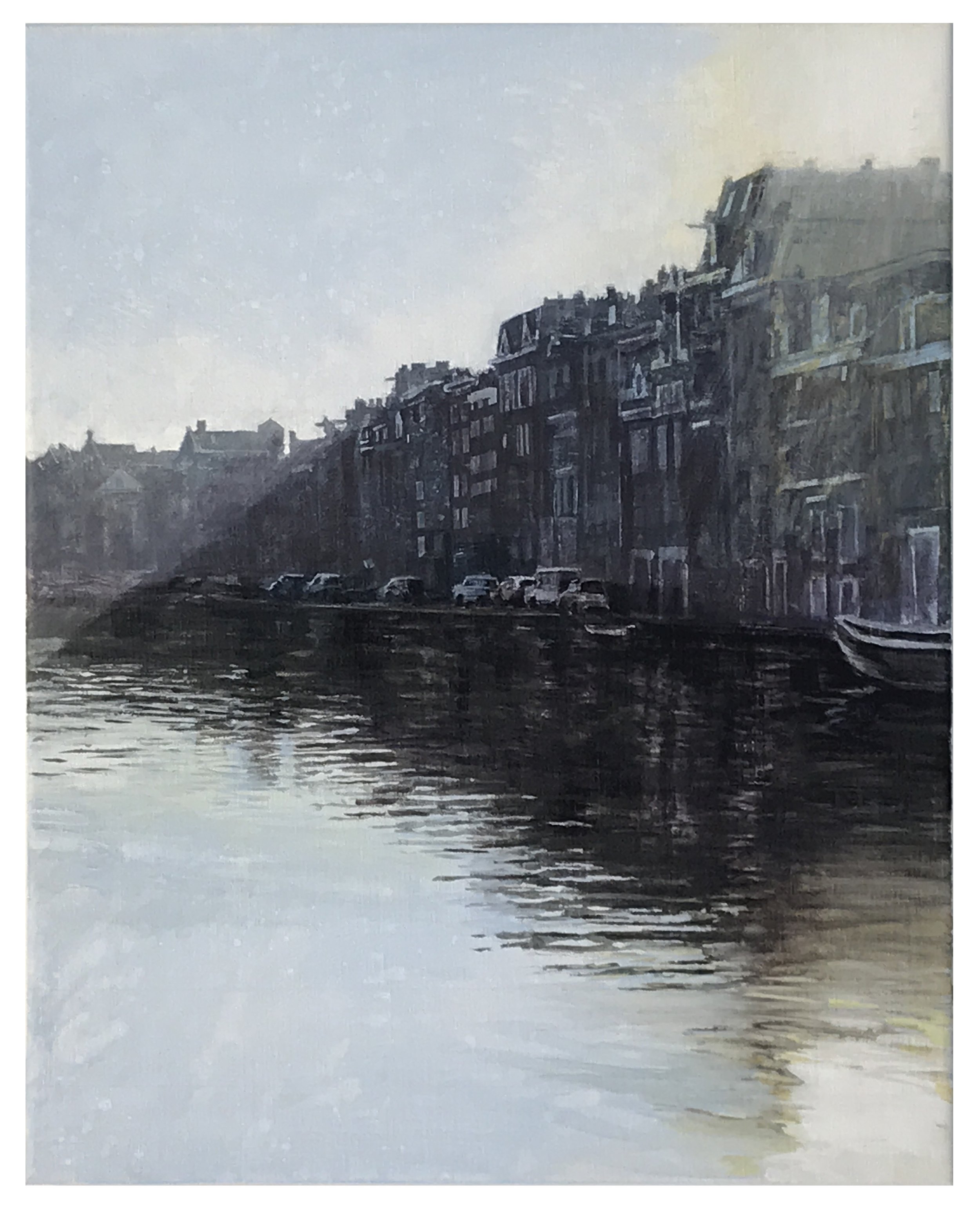  Early Morning, Prinsengracht 24 x 19 inches (60 x 48 cm) Acrylic on linen 2021 
