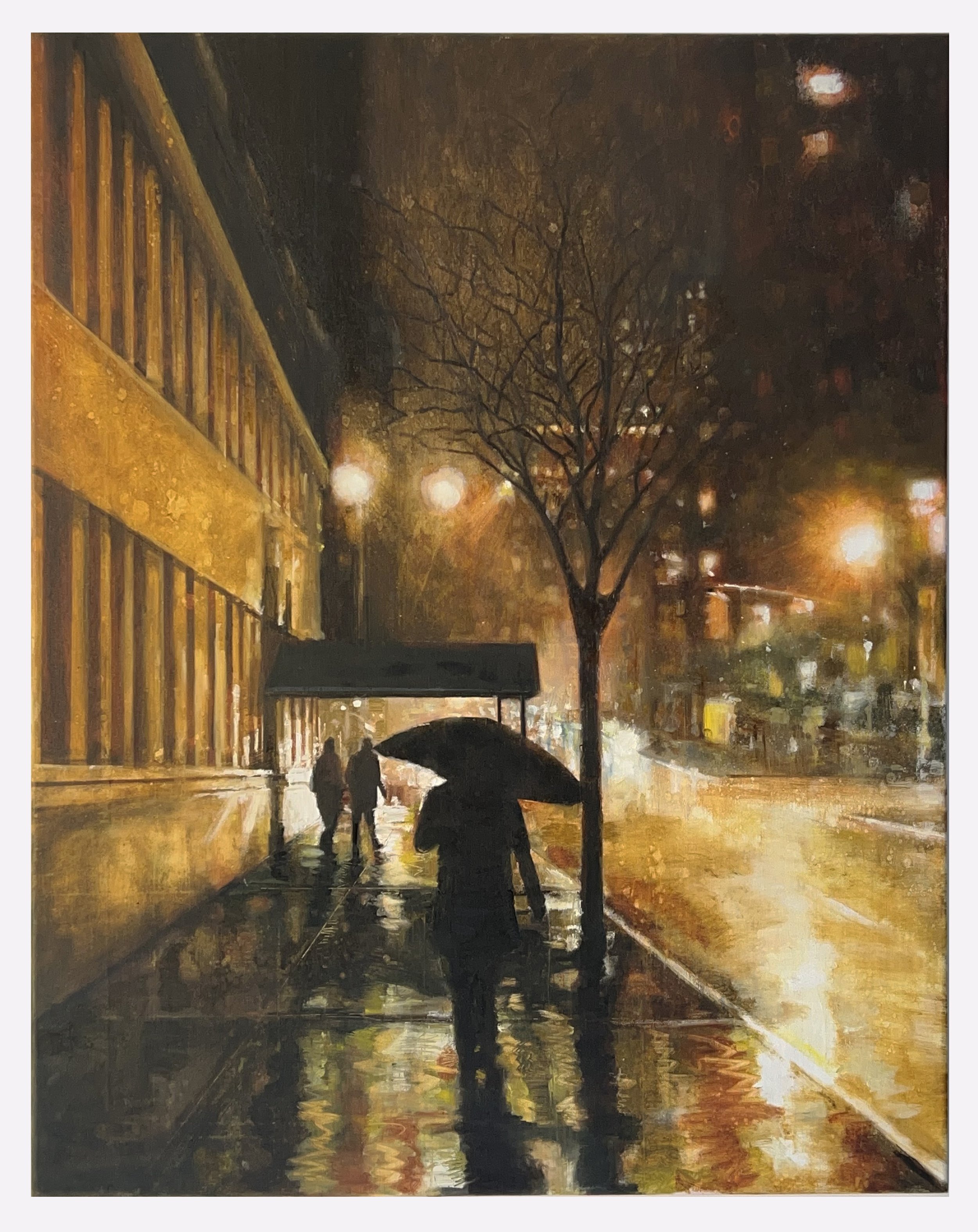  Rain On West 9th Street 37.5 x 29.5 inches (95 x 75cm) Oil and acrylic on linen 2022 