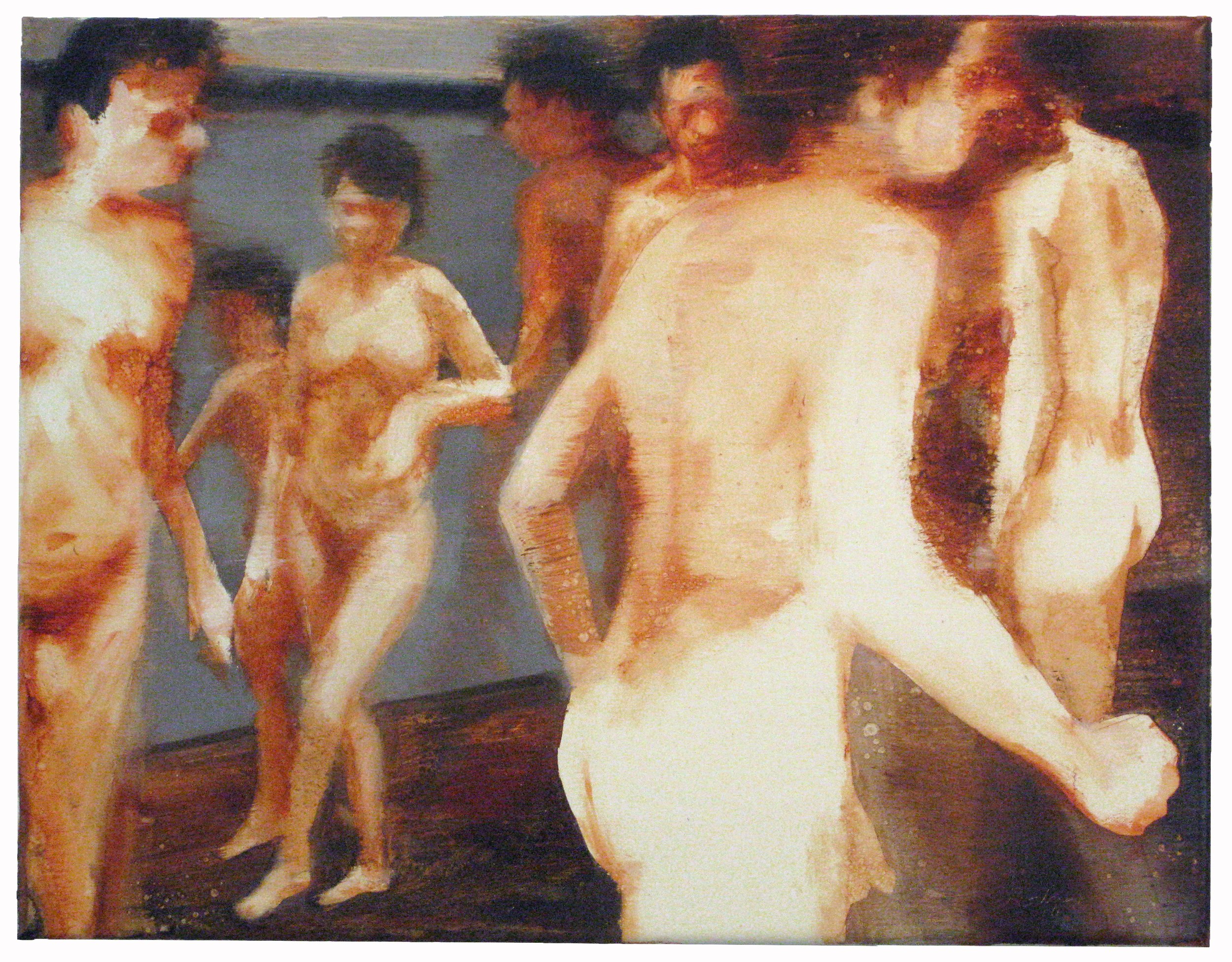  Dancers 1 11x14 inches (28x35.5 cm) Oil on linen 2014 