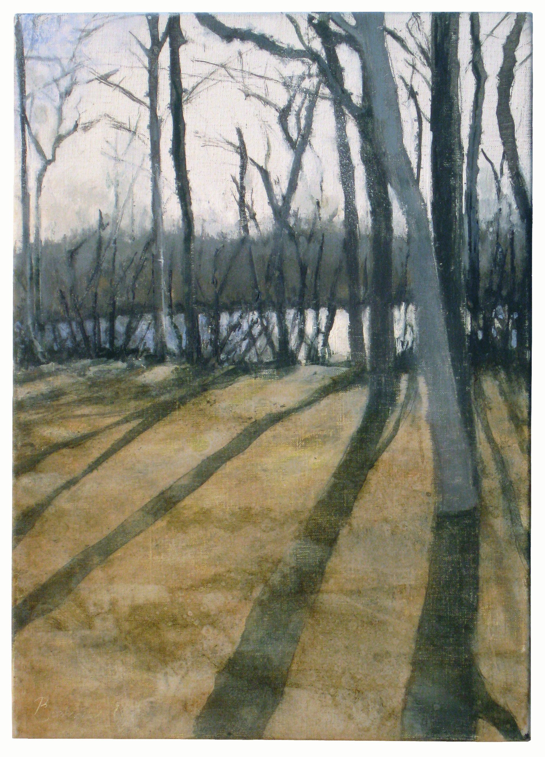  Beech Forest 2 (study) 14x10 inches (35.5x25.5cm) Oil on linen 2011 