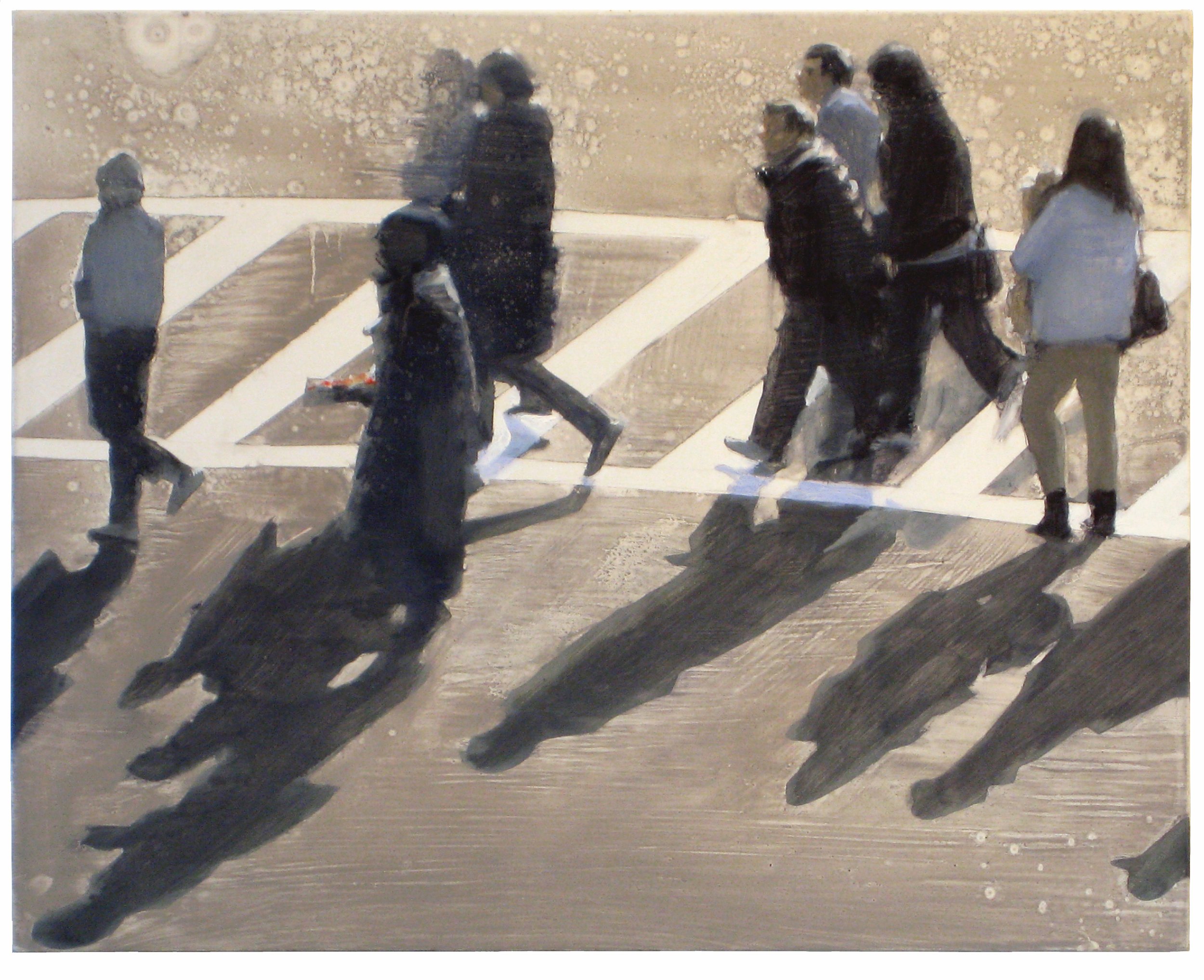  Crossing the Bowery 2 20x25 inches (51x63cm) Oil on linen 2010 